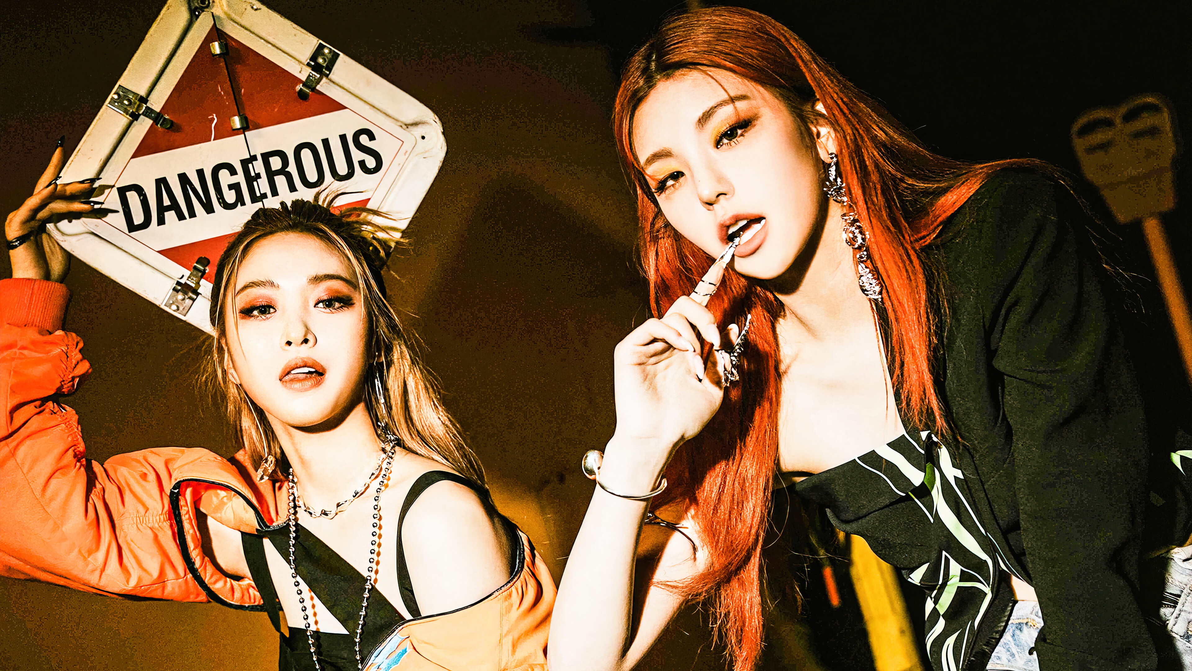 Yeji and Ryujin from ITZY's 'Mafia in the Morning' concept HD Wallpaper