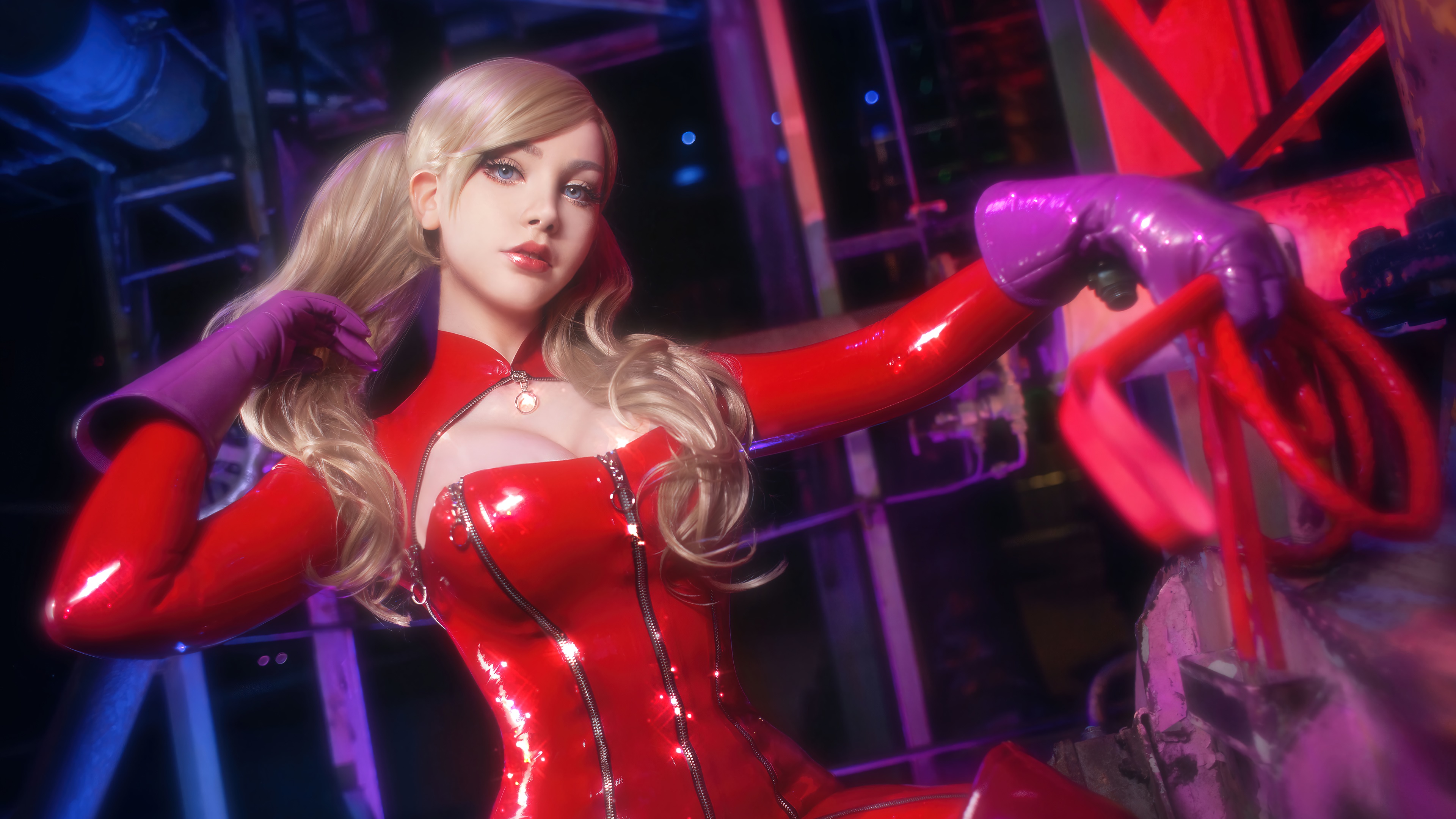 Ann Takamaki from Persona 5 Cosplay 4K HD Wallpaper