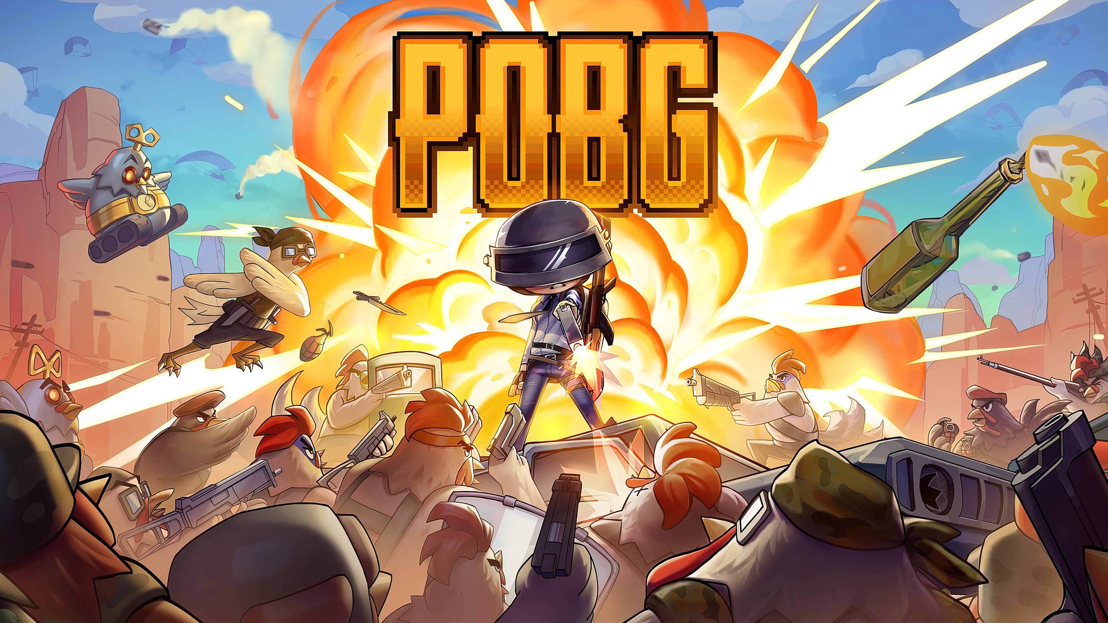 PUBG Chicken Art 4K HD Wallpaper