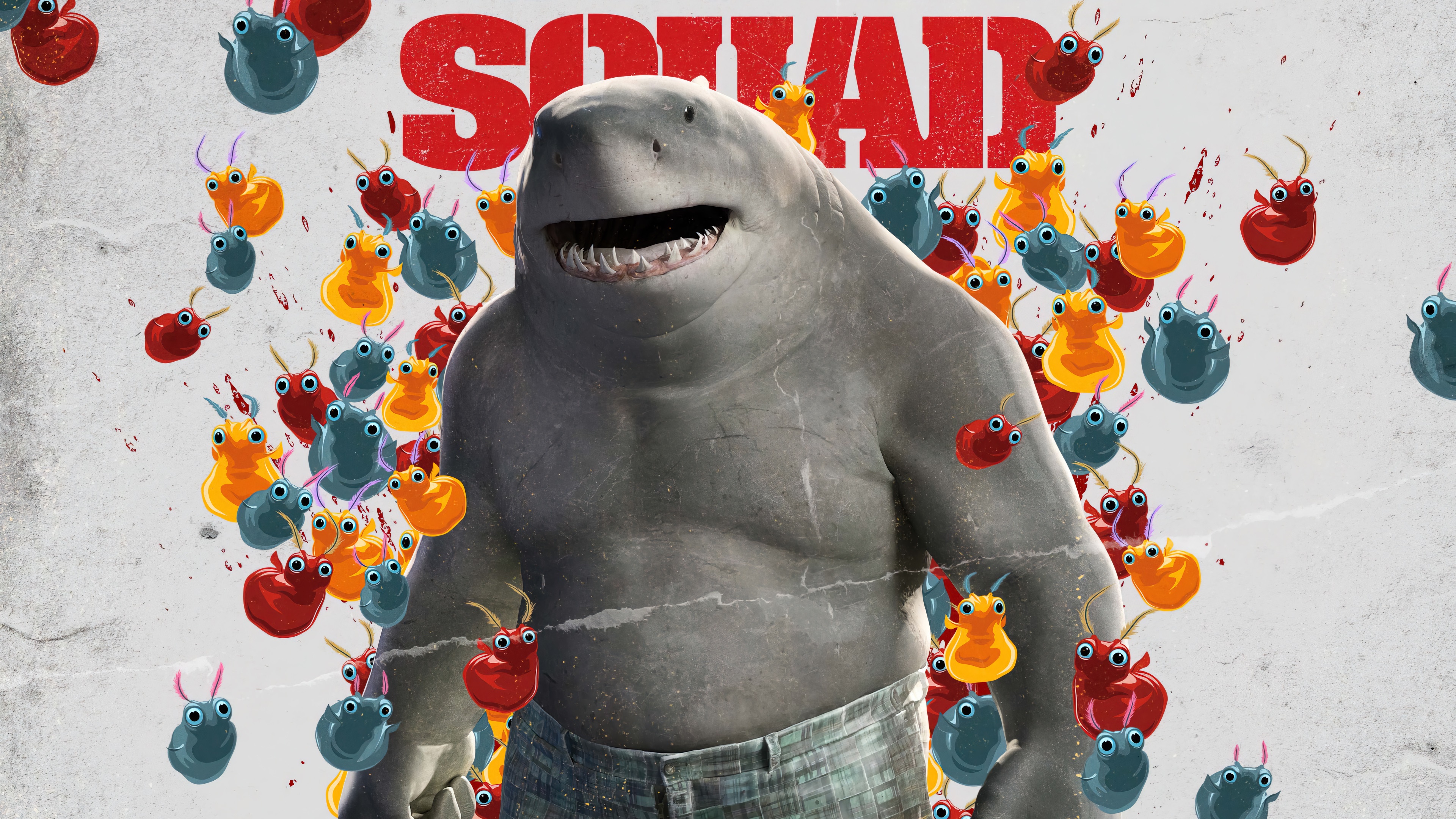 King Shark from The Suicide Squad 4K Poster HD Wallpaper