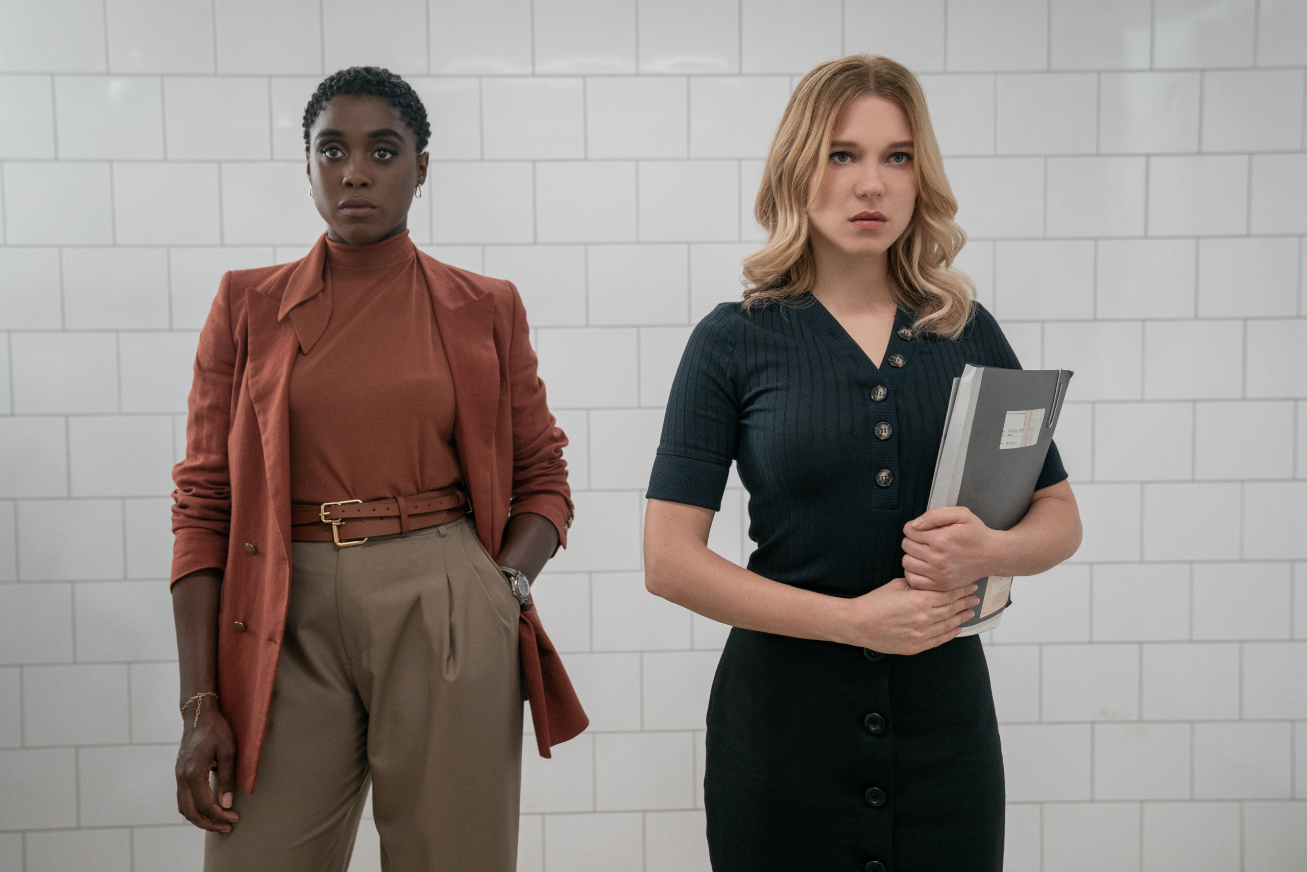 Lashana Lynch and Lea Seydoux in No Time To Die HD Wallpaper