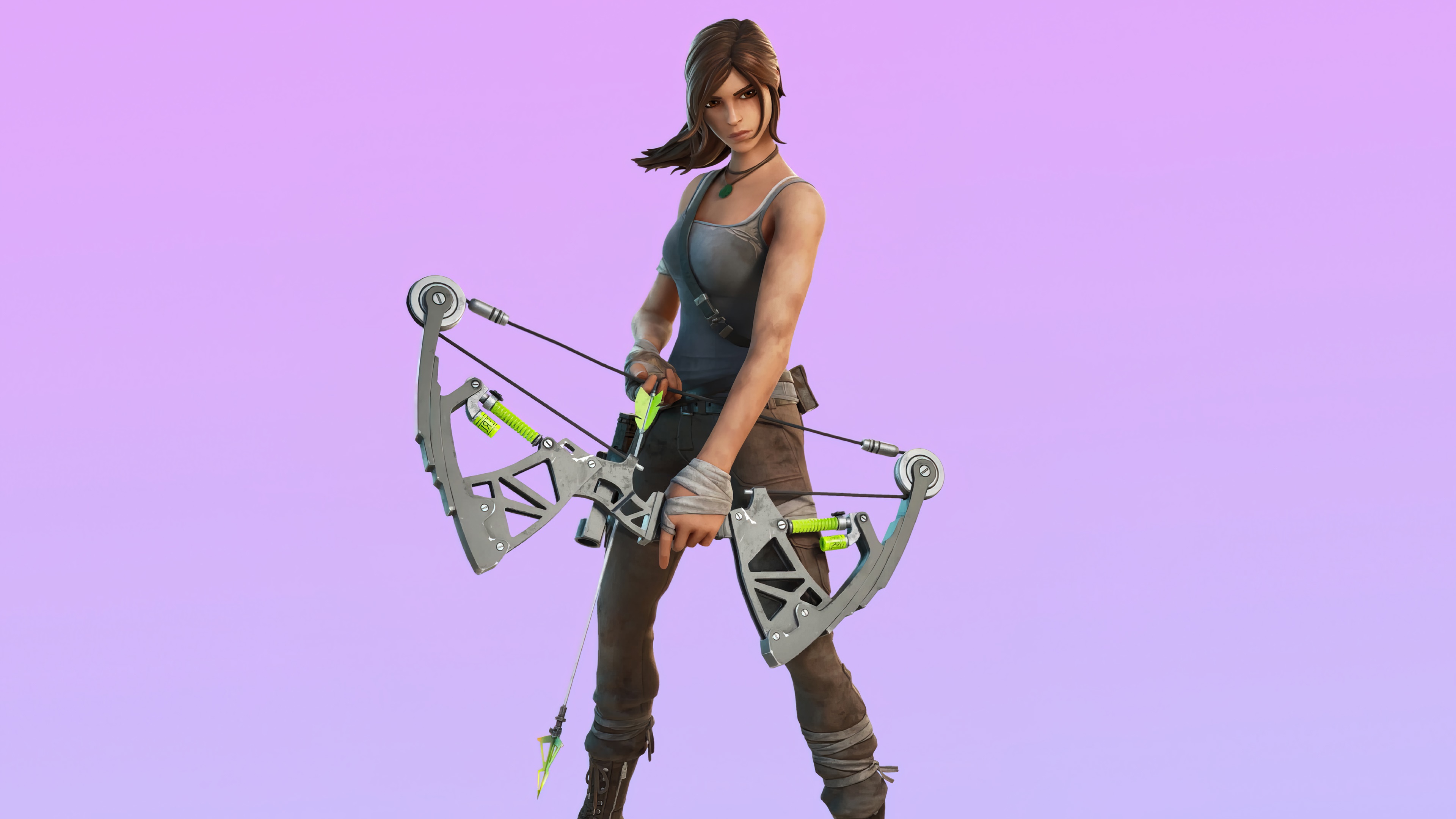 Lara Croft from Fortnite 4K HD Wallpaper