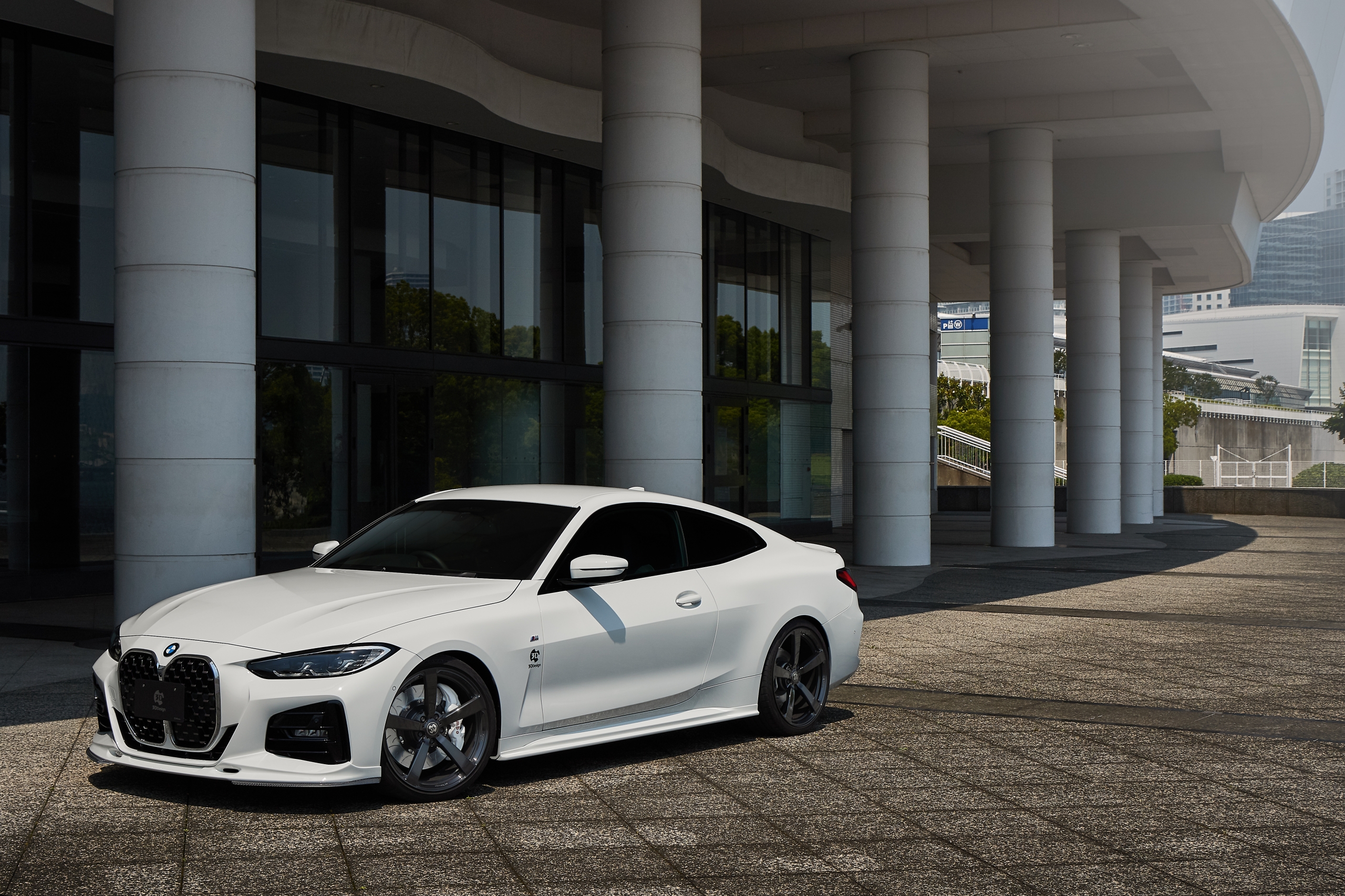 White BMW 4 Series Coupe M Sport HD Wallpaper