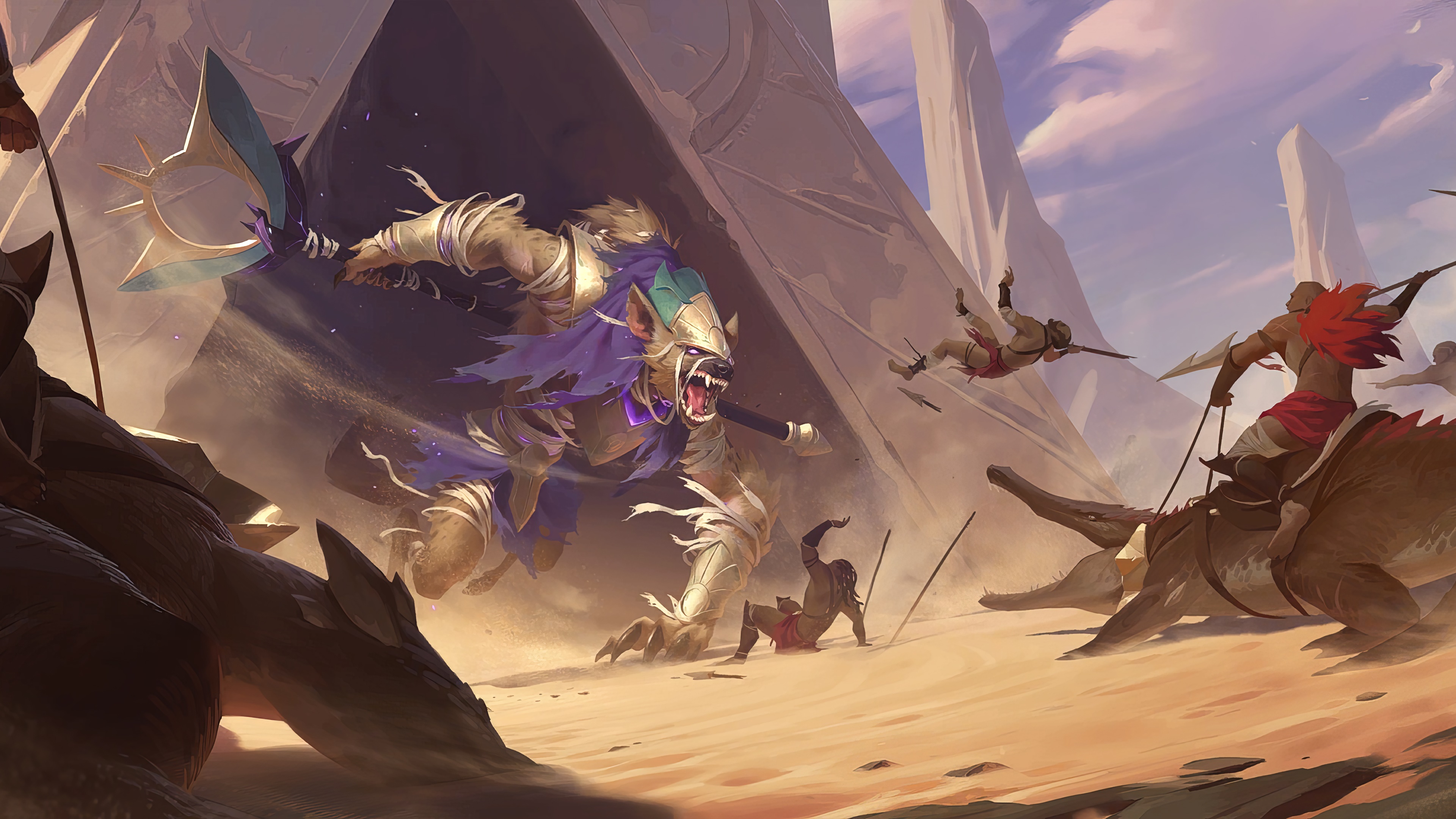 Rampaging Baccai from Legends of Runeterra in 4K HD Wallpaper