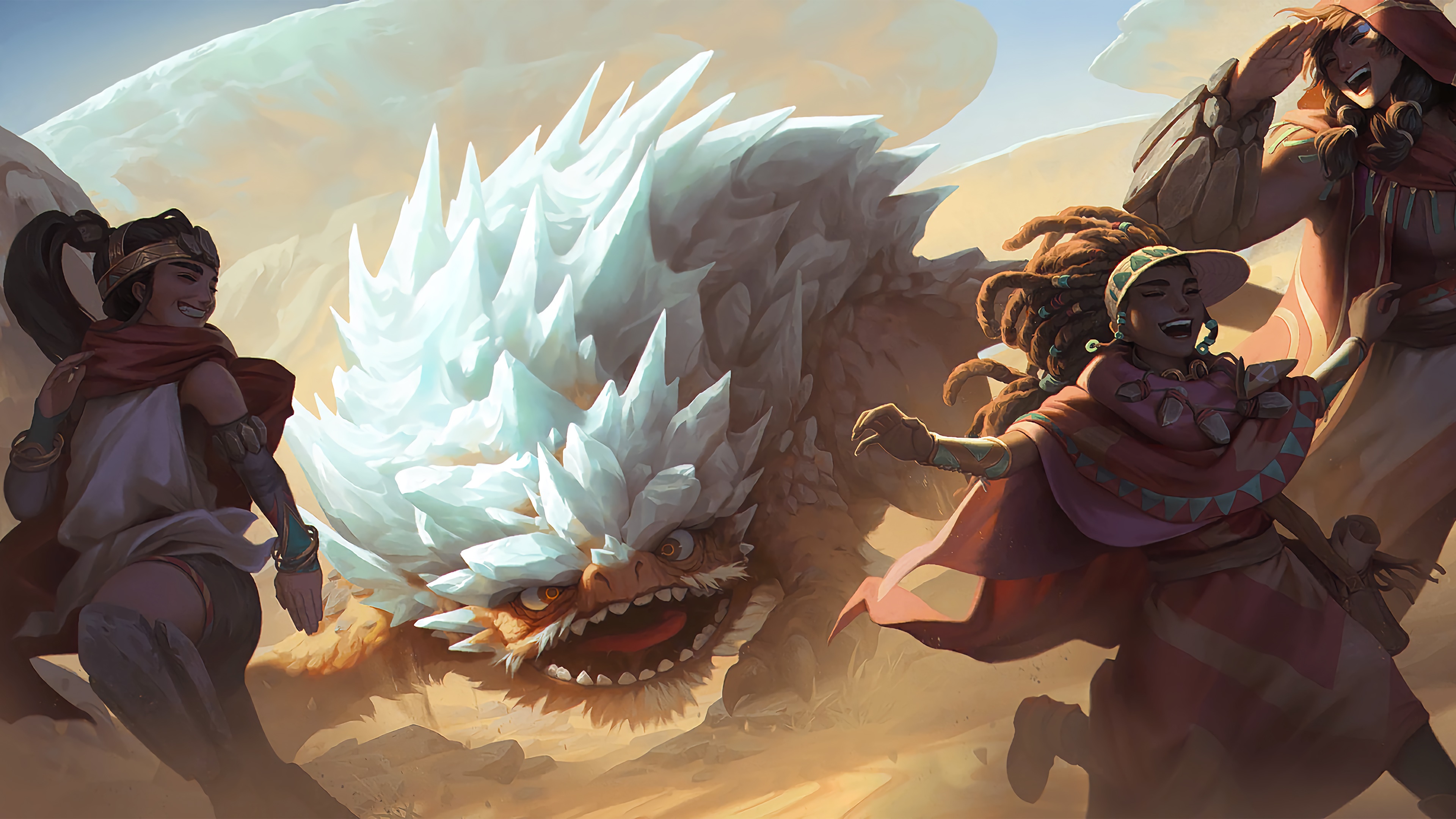 Legends of Runeterra Grumpy Rockbear 4K HD Wallpaper