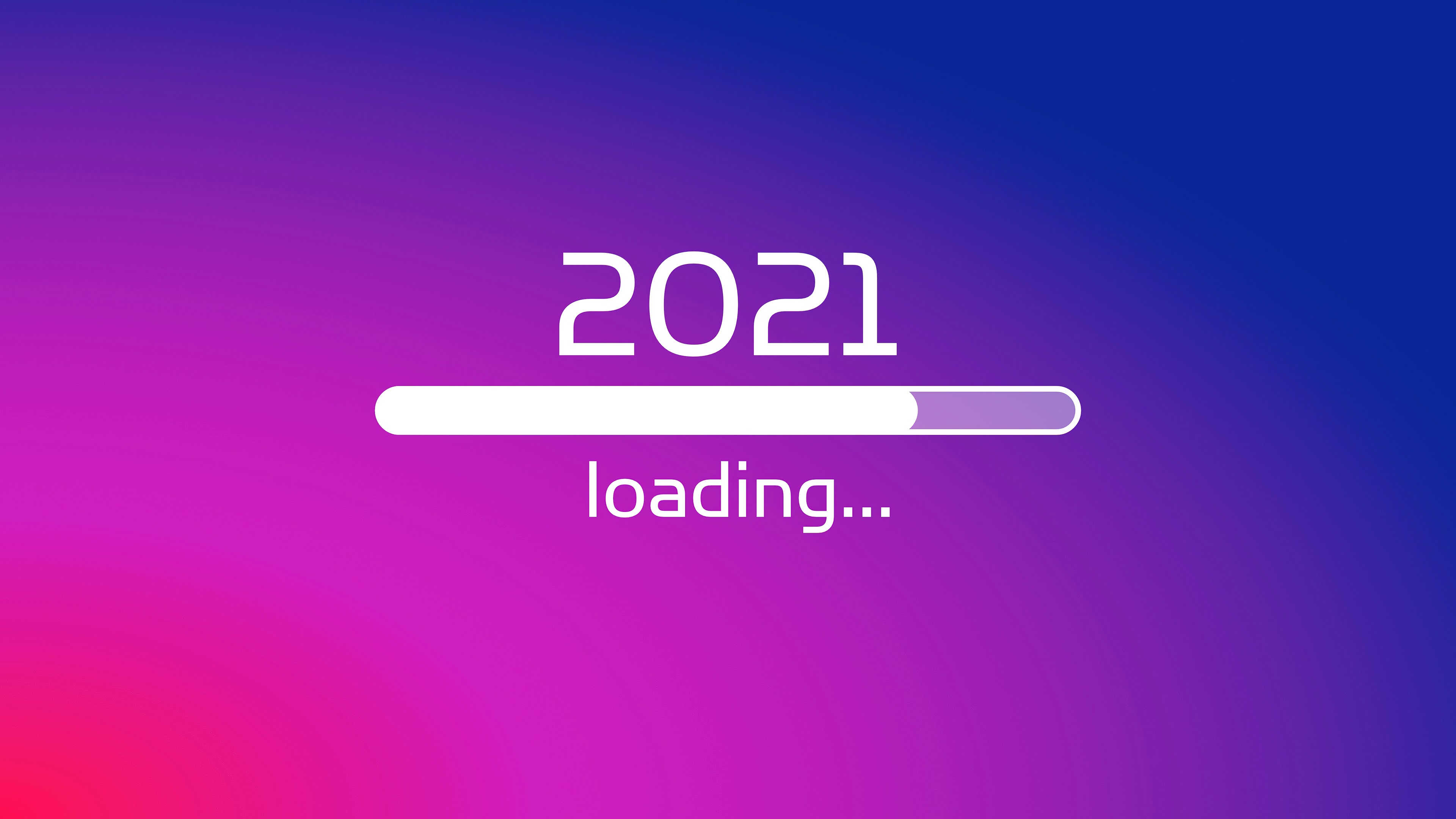 2021 loading bar 4K HD Wallpaper