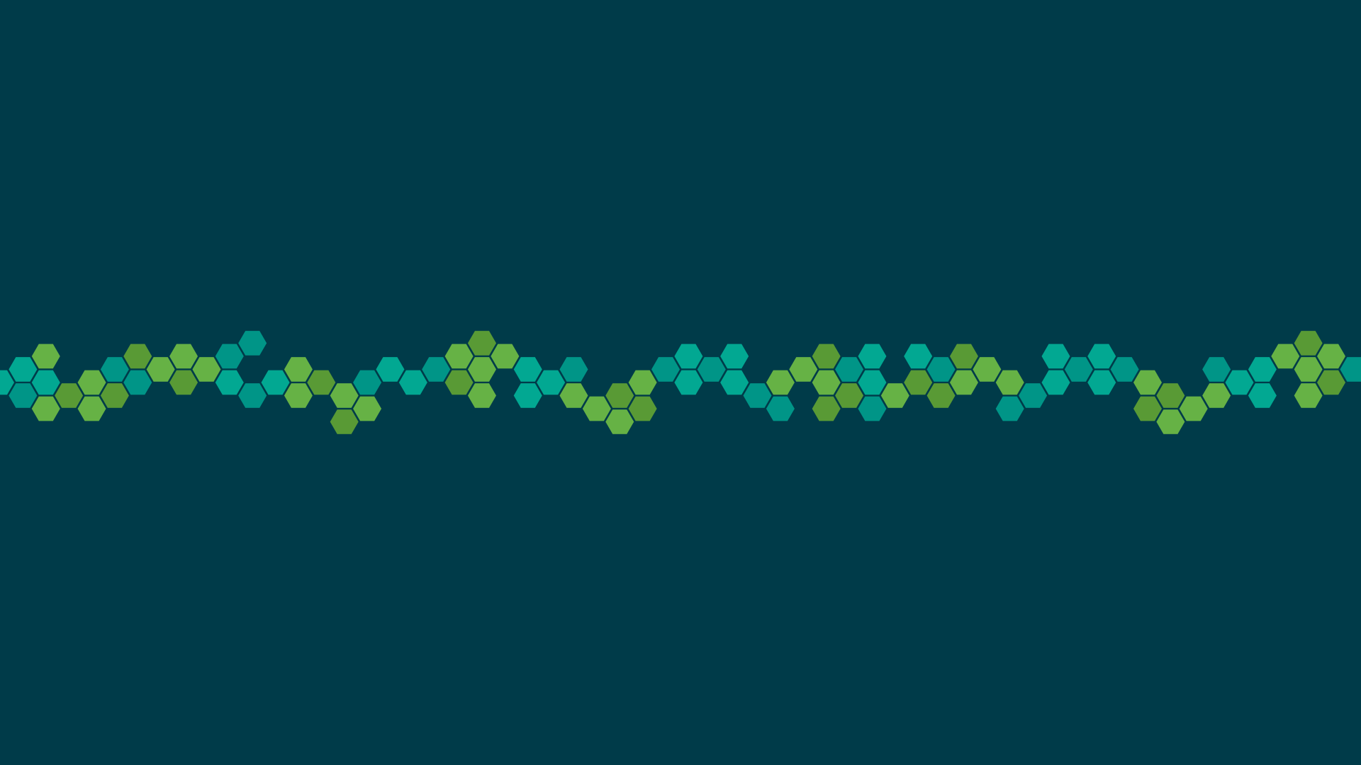Green and teal hexagons abstract pattern HD Wallpaper