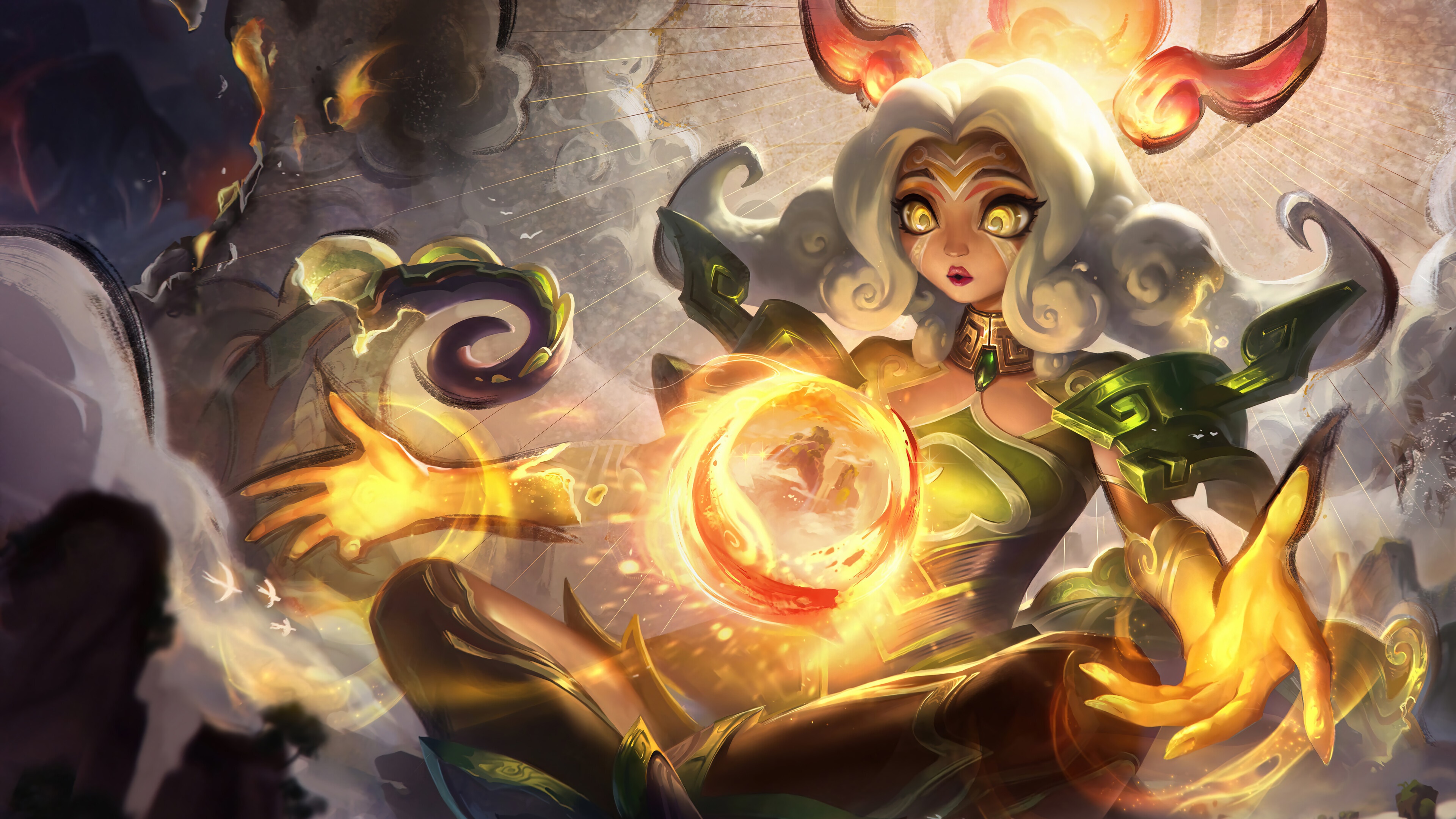 Neeko from Shan Hai Scrolls in League of Legends Splash Art HD Wallpaper