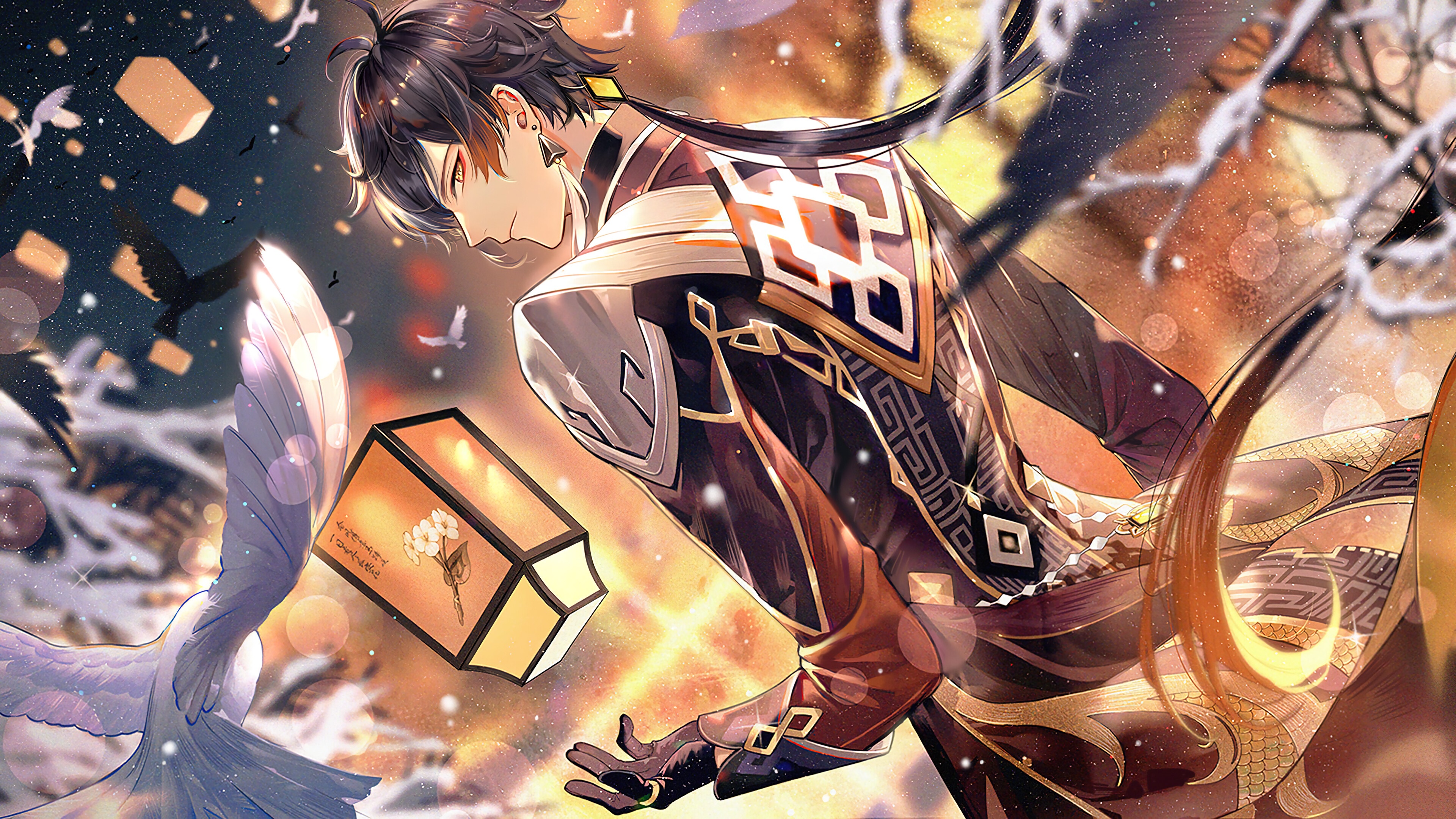 Zhongli from Genshin Impact 4K Artwork HD Wallpaper