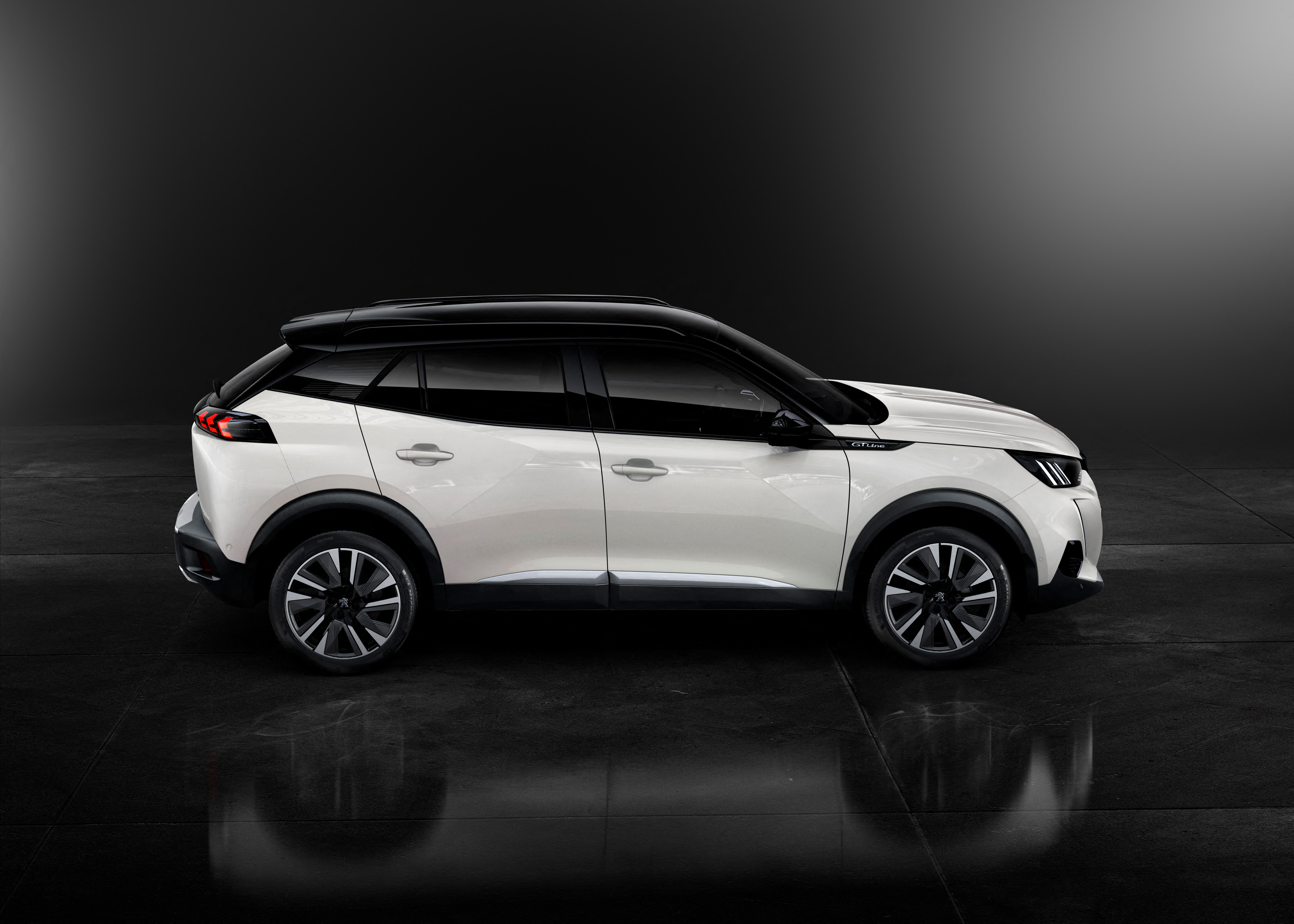 White Peugeot 2008 GT Line SUV HD Wallpaper