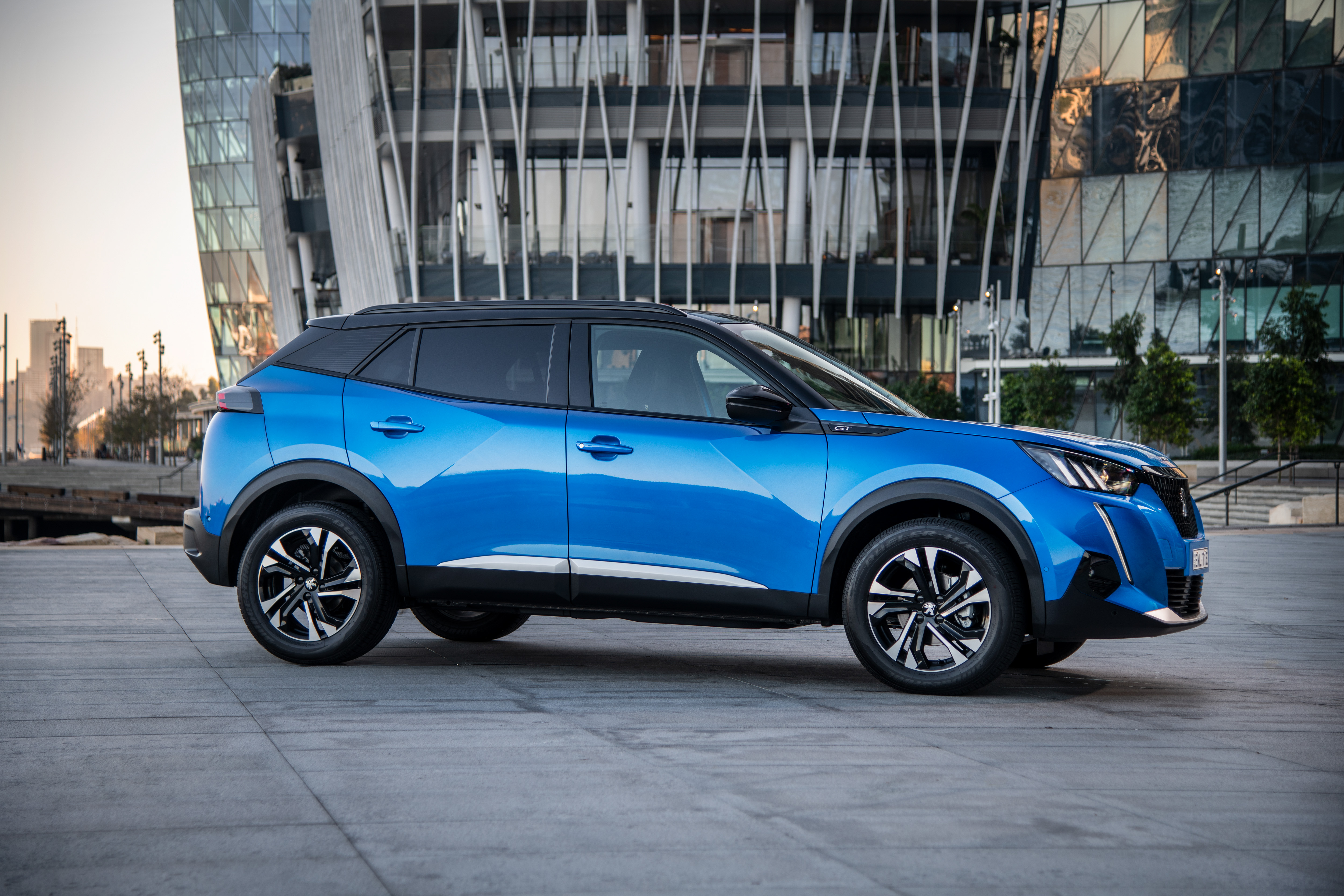 Blue 2020 Peugeot 2008 GT SUV HD Wallpaper