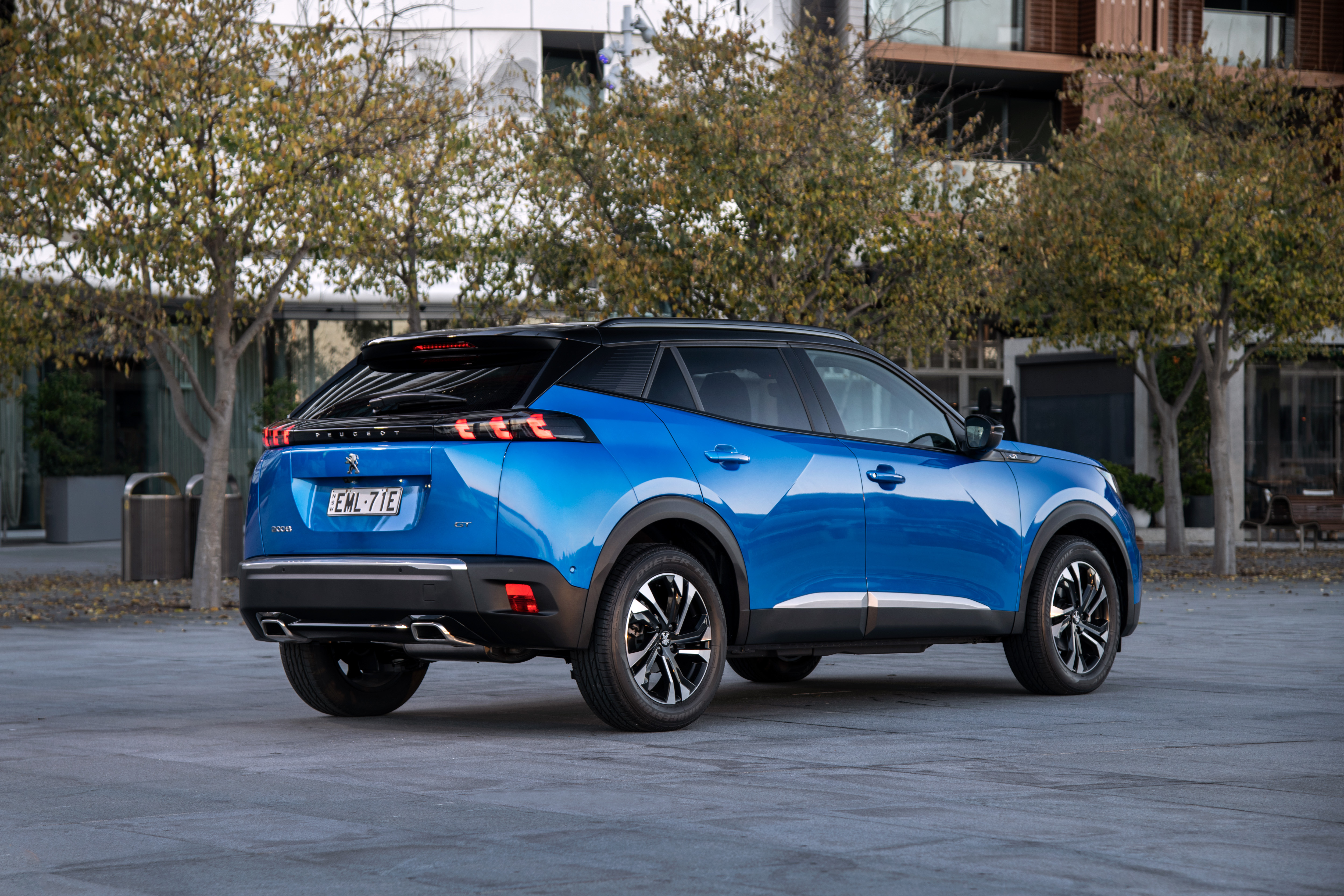 Blue Peugeot 2008 GT SUV HD Wallpaper