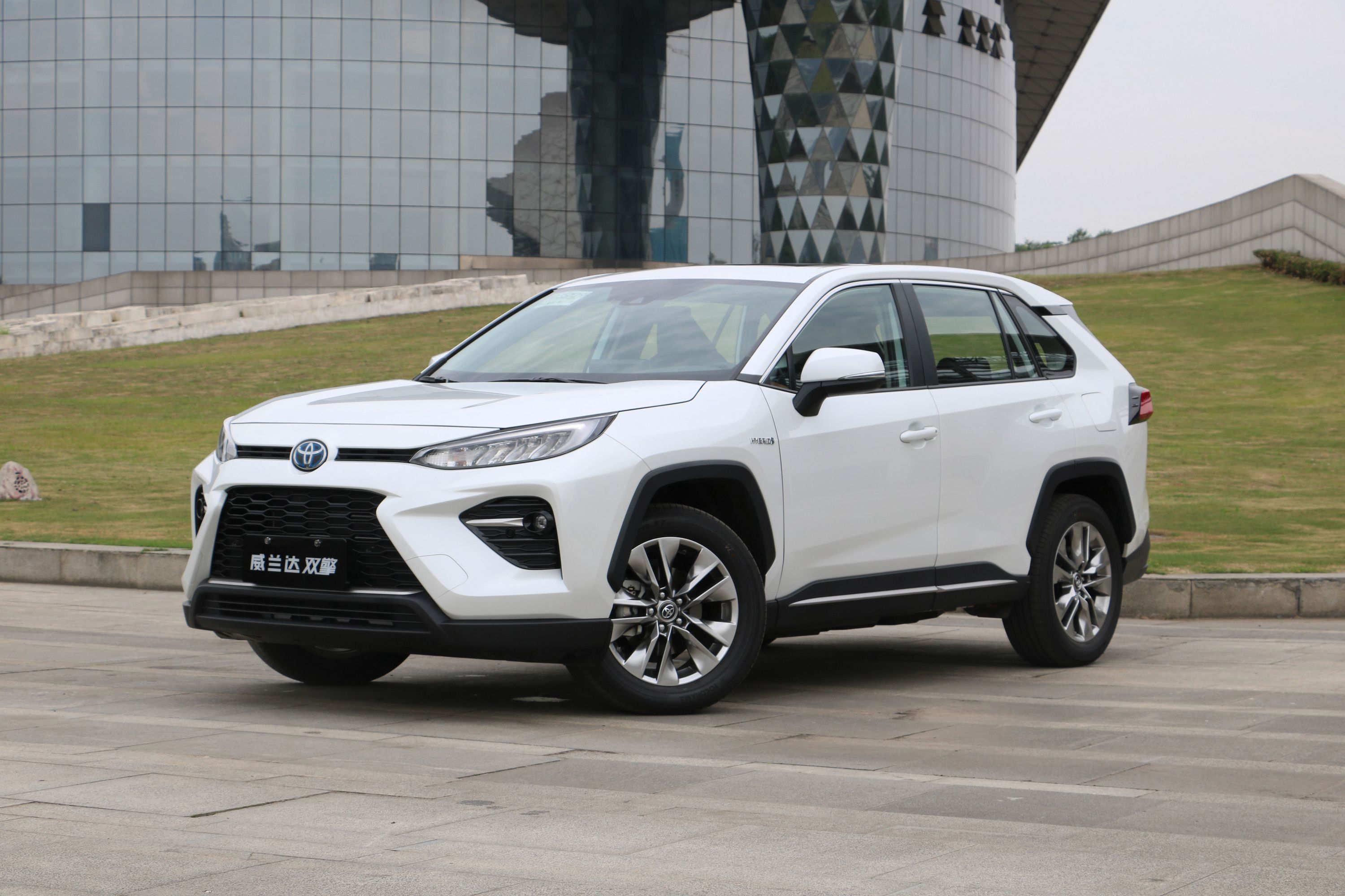 White Toyota Wildlander Hybrid SUV HD Wallpaper
