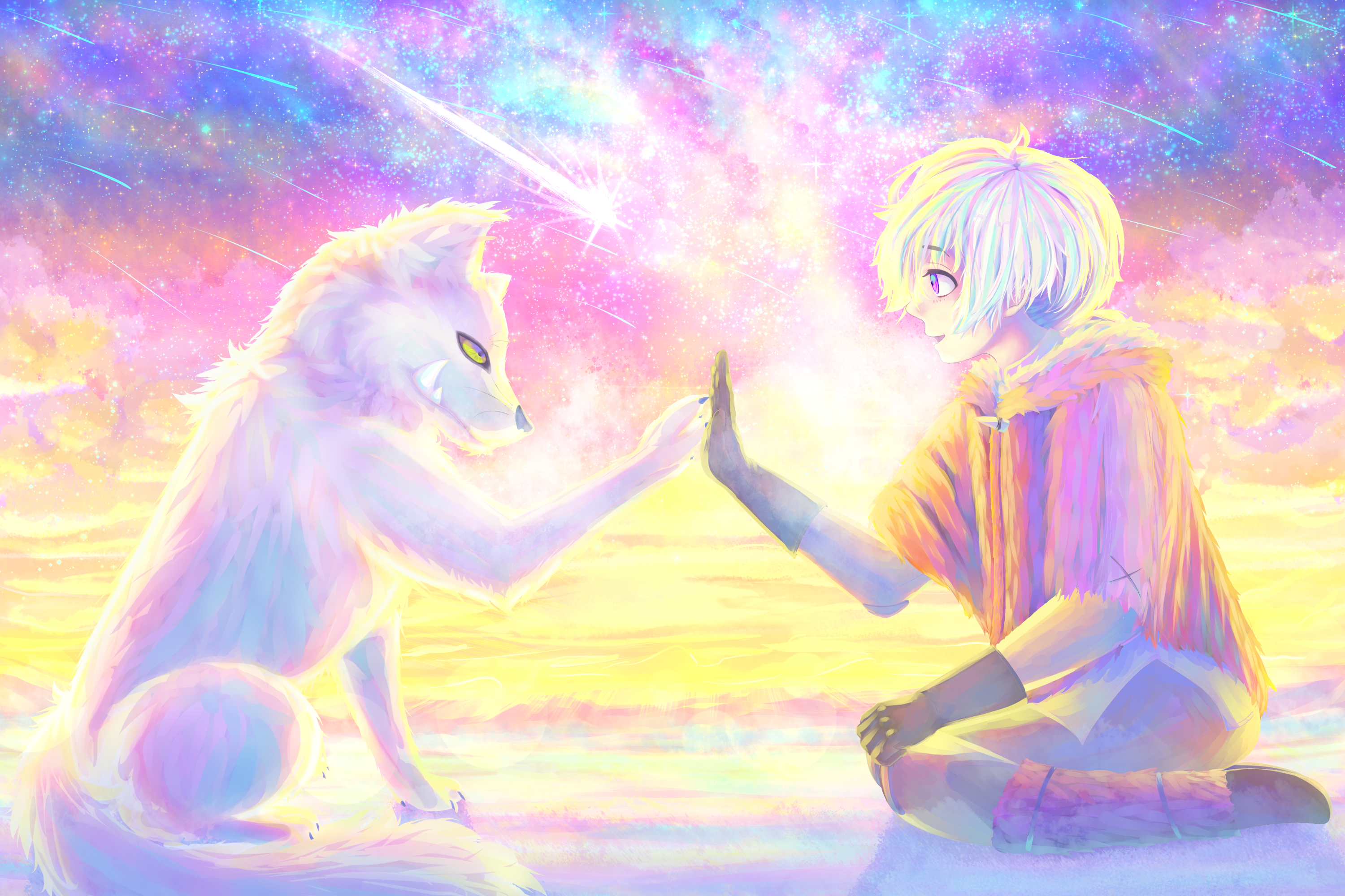 To Your Eternity Fushi and Joan HD Wallpaper