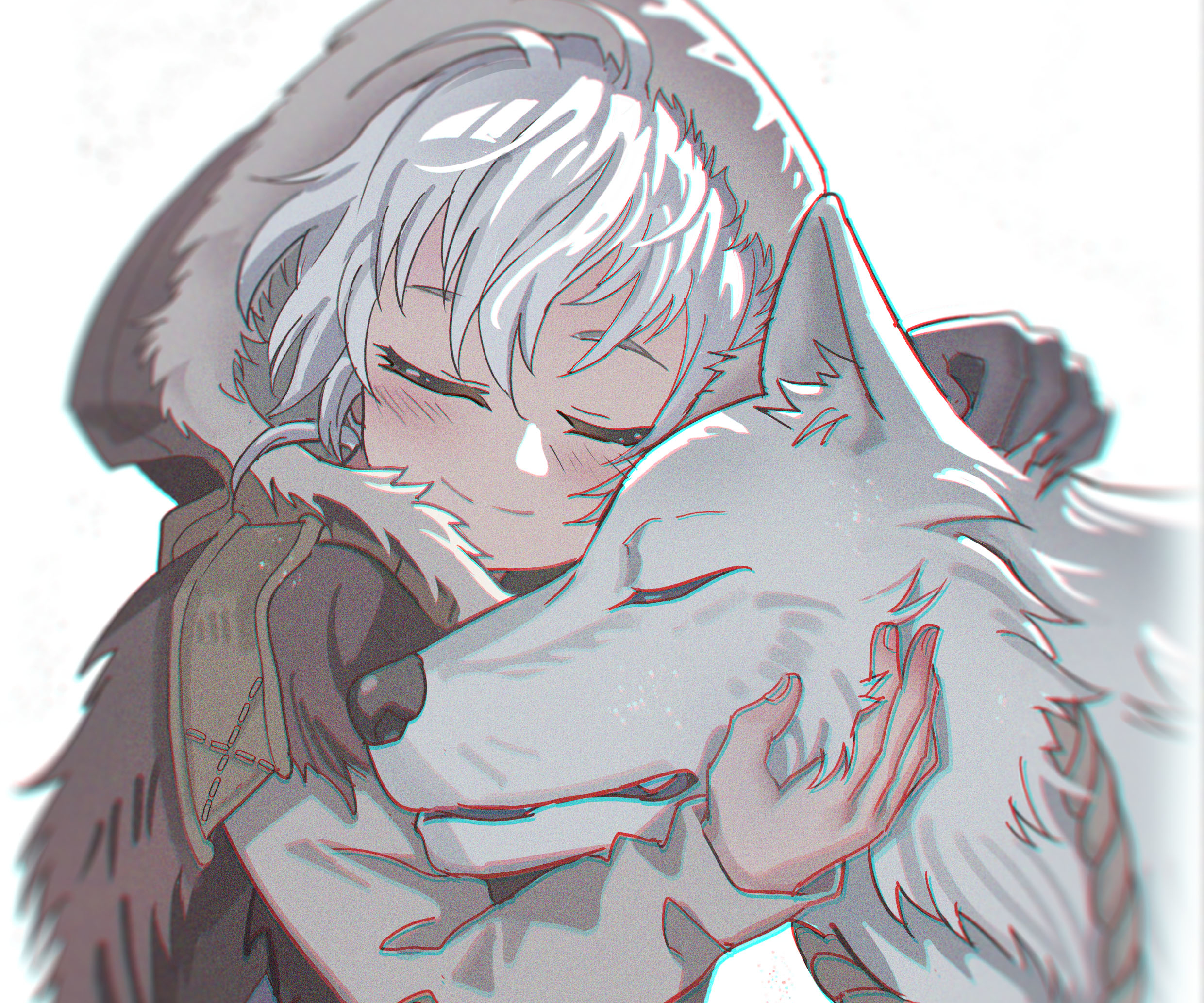 Fushi and Joan hugging in To Your Eternity HD Wallpaper