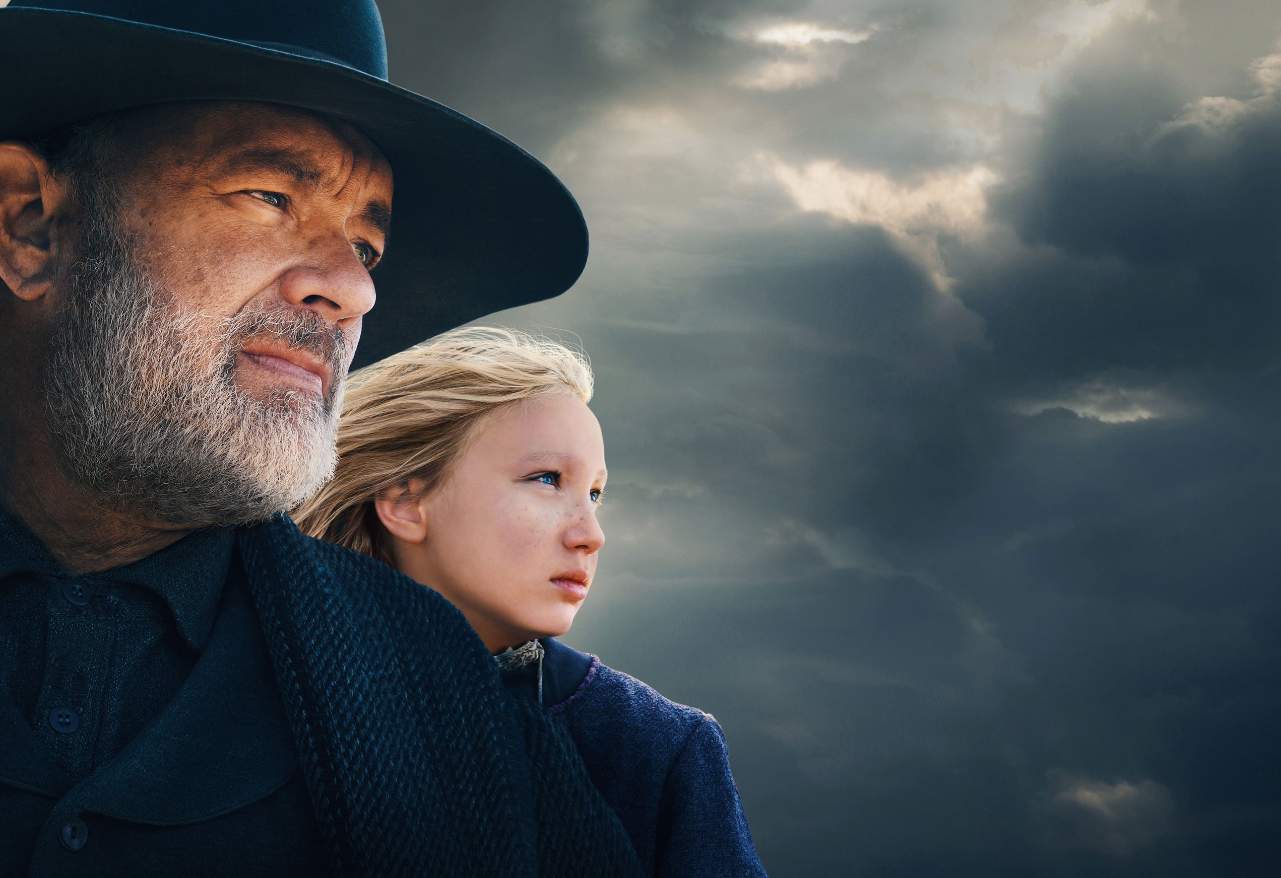 News of the World Tom Hanks Helena Zengel HD Wallpaper