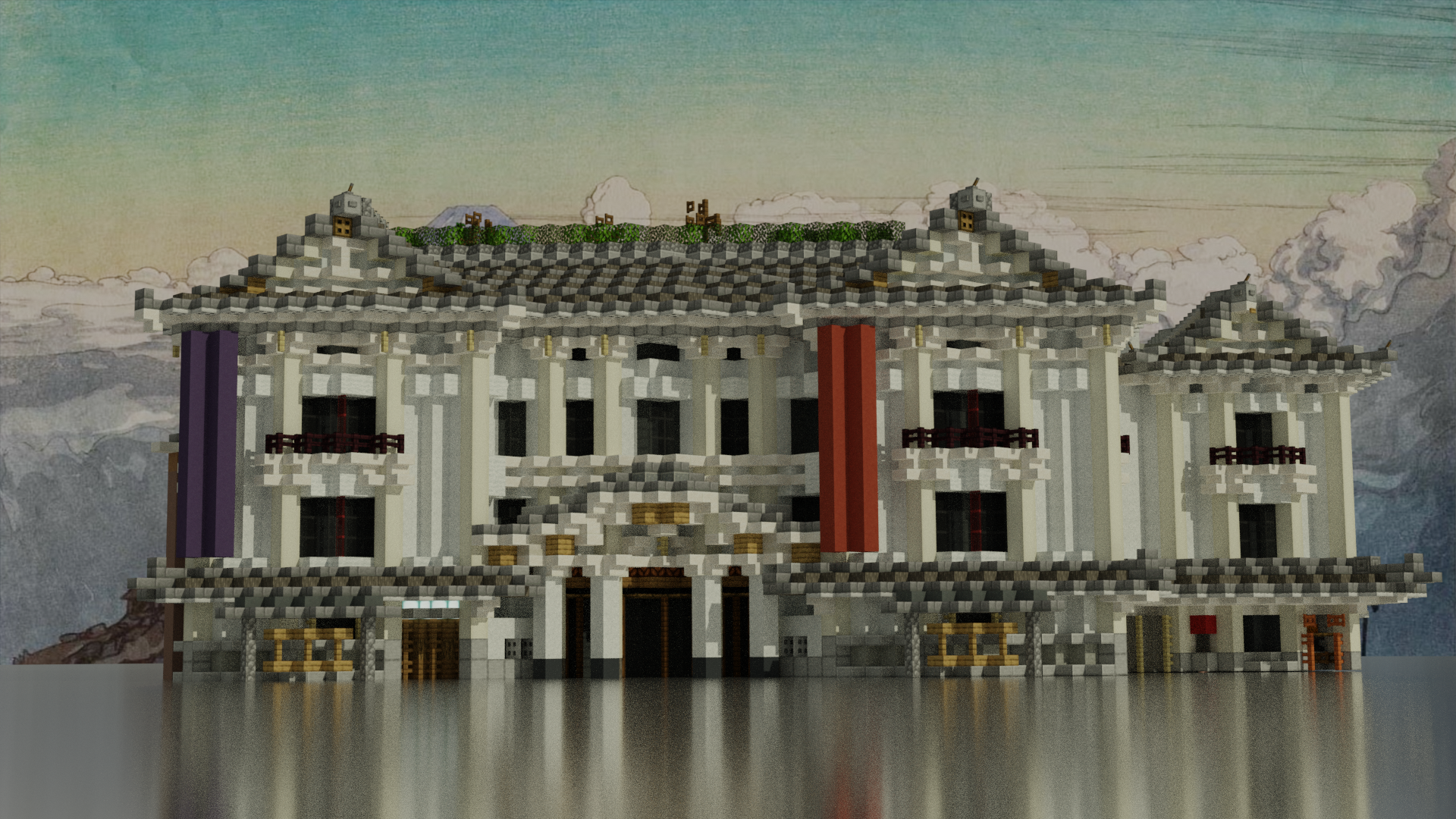 Kabuki-za Theater in Tokyo, Japan HD Wallpaper