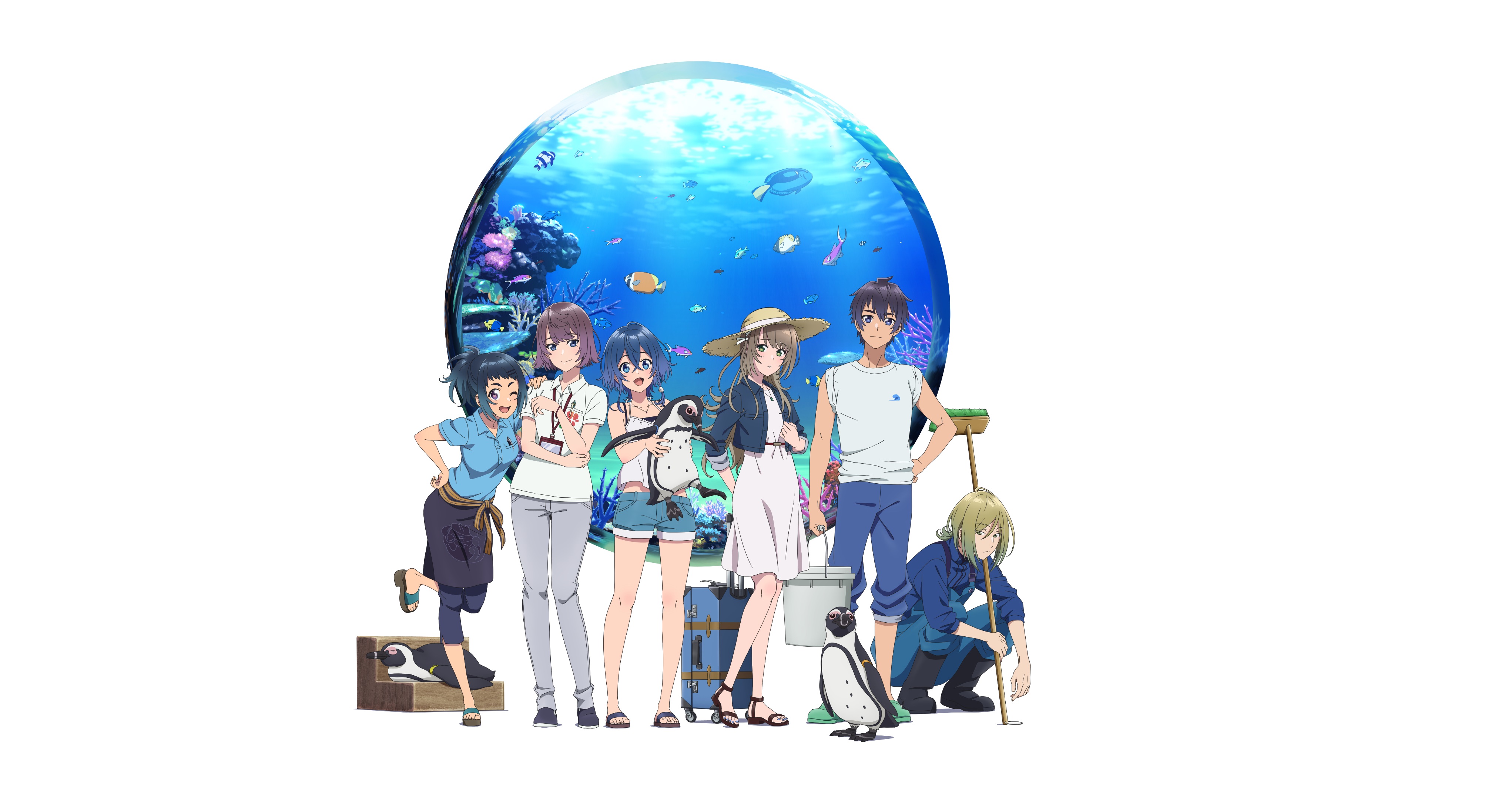 The Aquatope on White Sand Characters HD Wallpaper