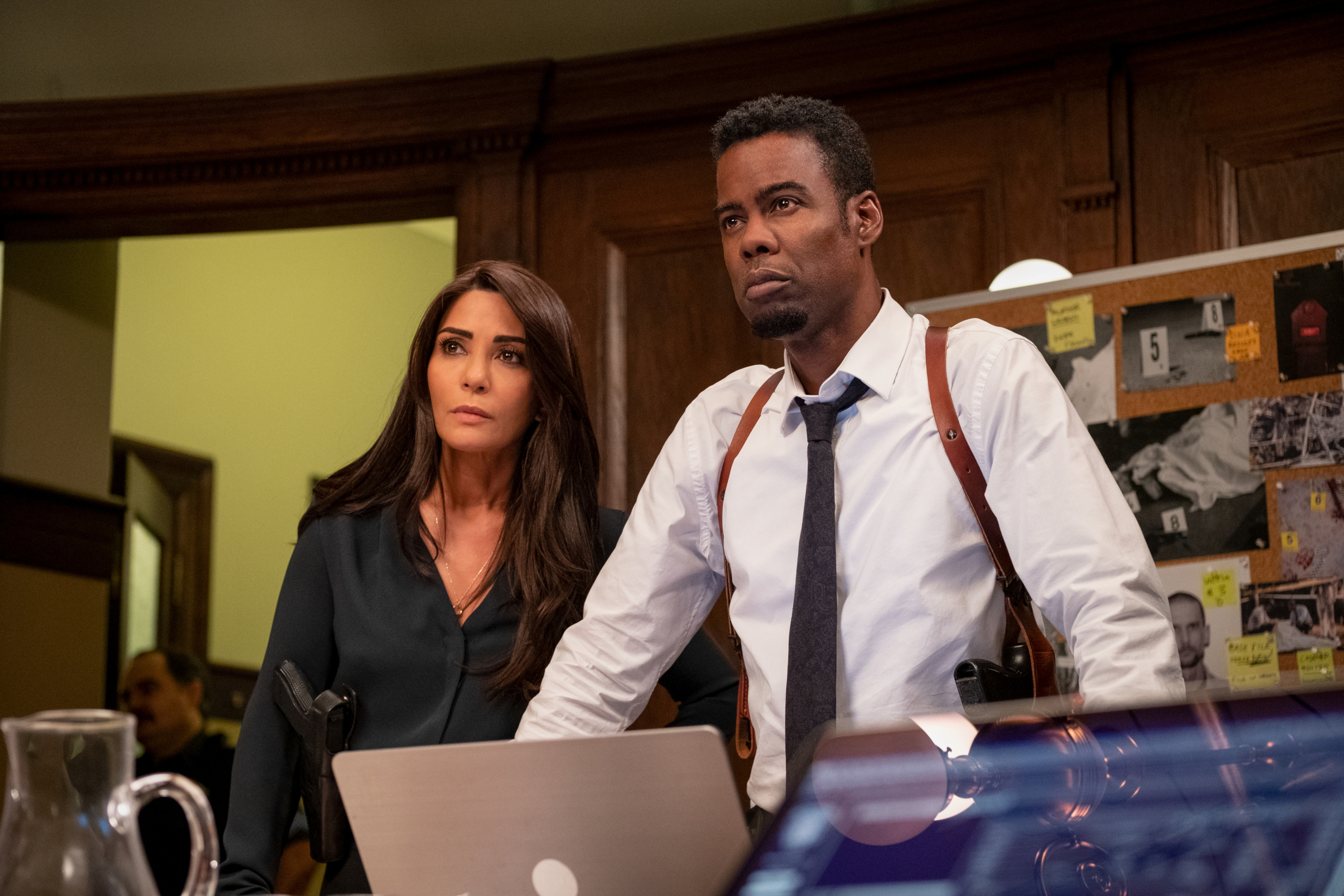 Chris Rock and Marisol Nichols in Spiral HD Wallpaper