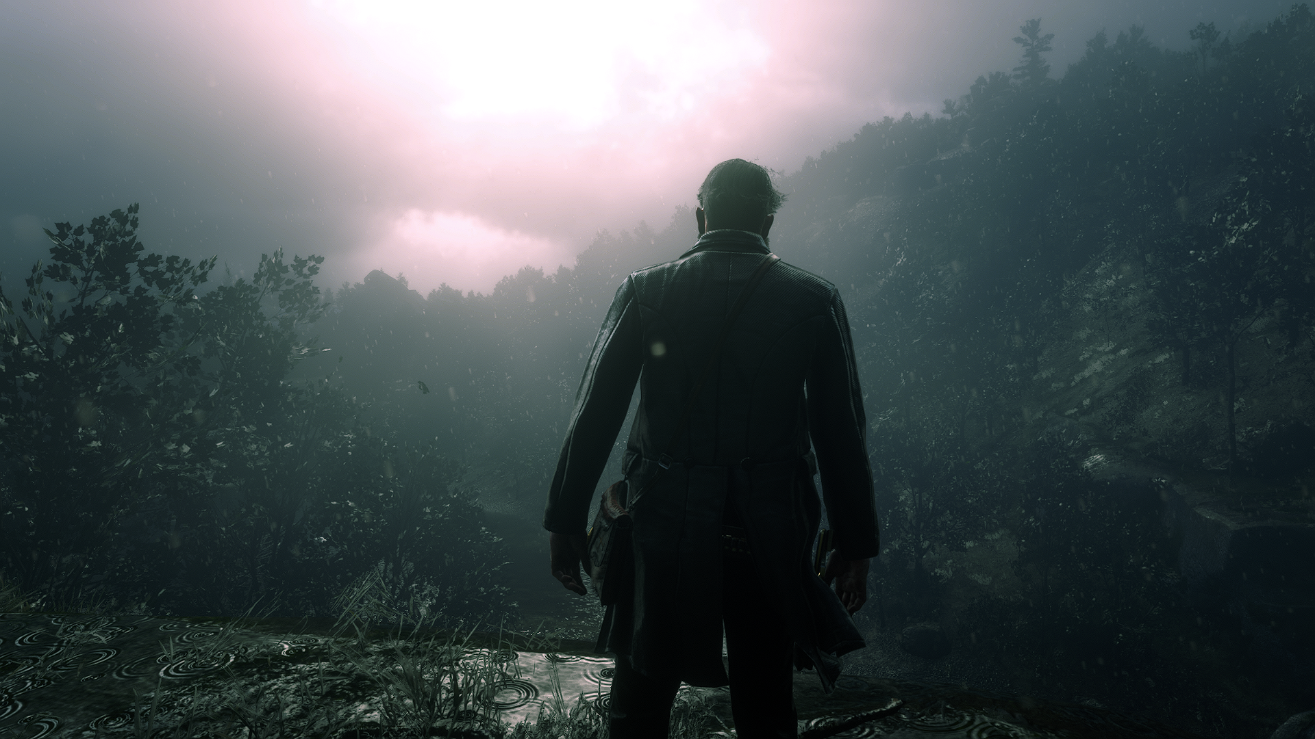 Arthur Morgan from Red Dead Redemption 2 in the rain HD Wallpaper