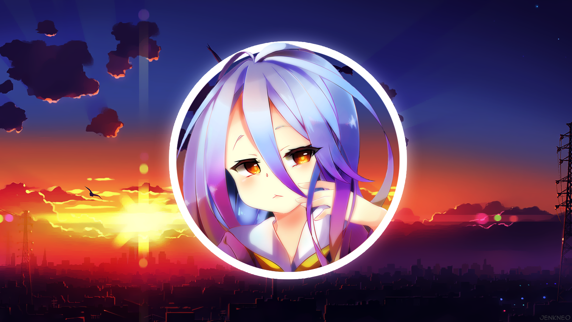 Shiro from No Game No Life anime girl HD Wallpaper