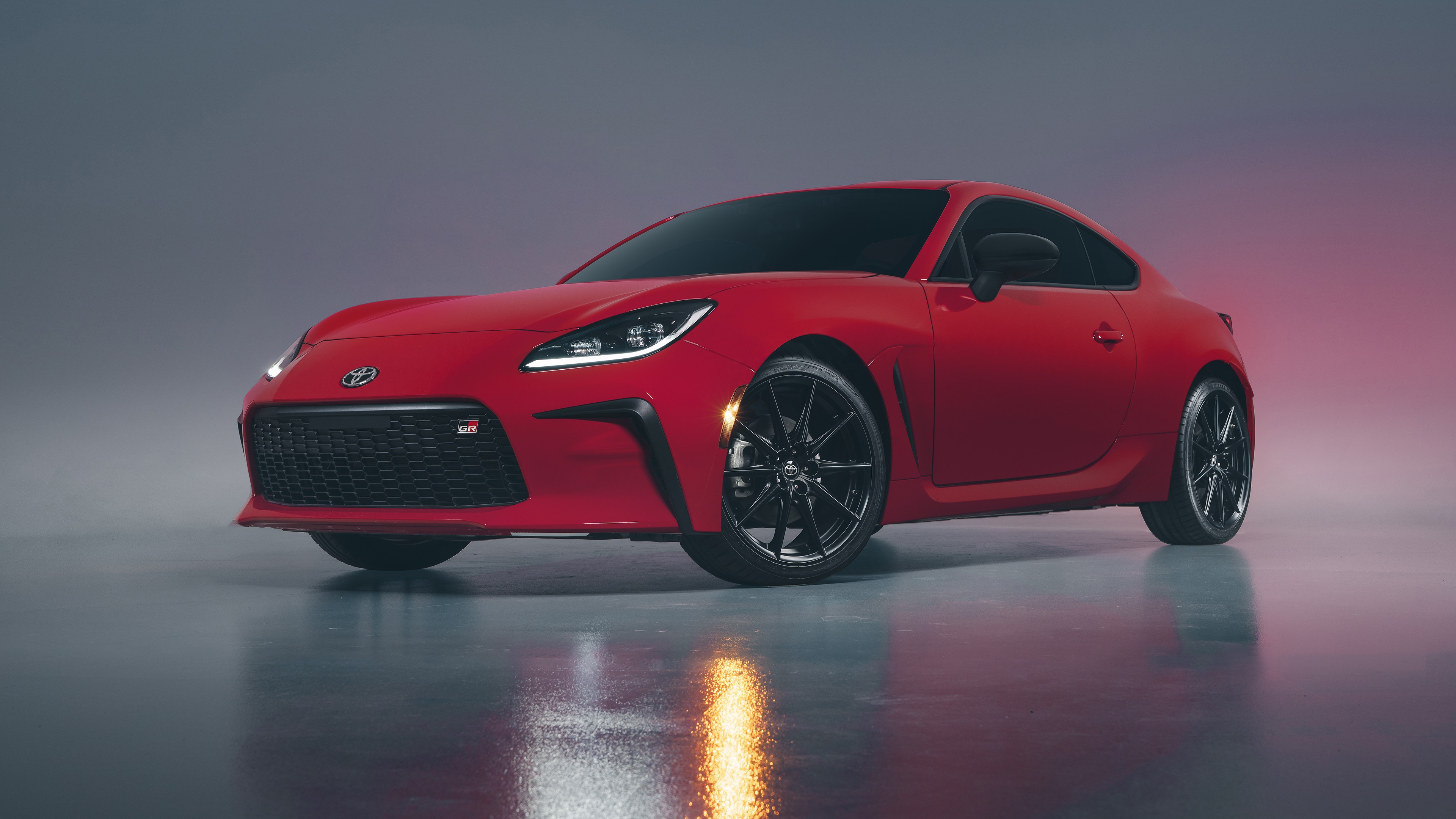 Red Toyota GR Sports Car HD Wallpaper
