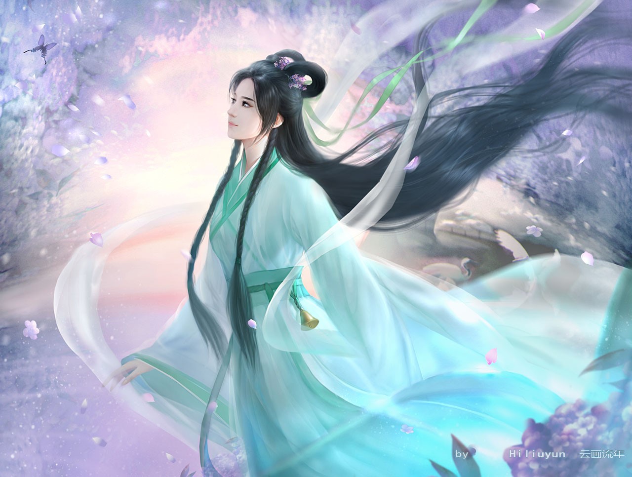 Fantasy Girl in WuXia Digital Art by hiLiuyun HD Wallpaper