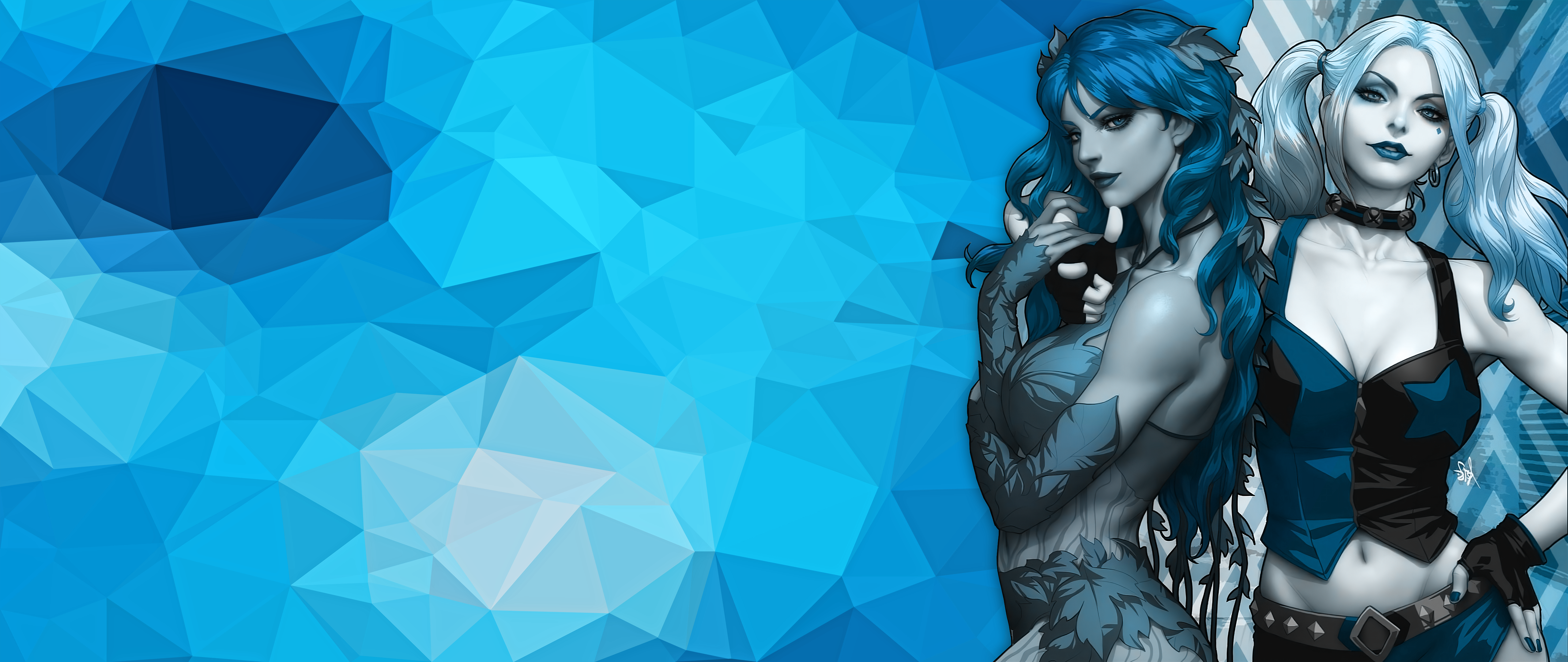 Harley Quinn and Poison Ivy from DC Comics HD Wallpaper