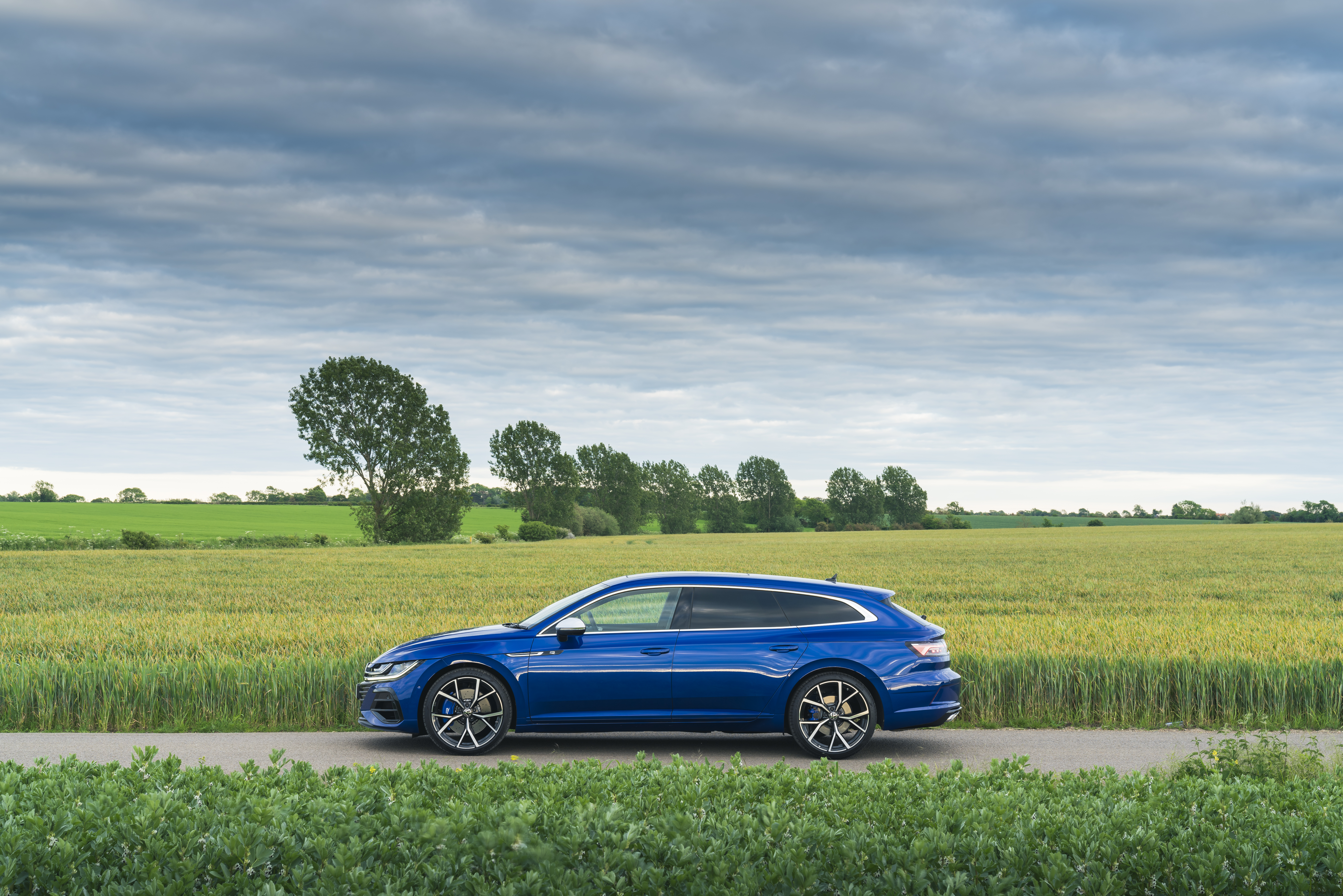 Blue 2021 Volkswagen Arteon Shooting Brake R HD Wallpaper