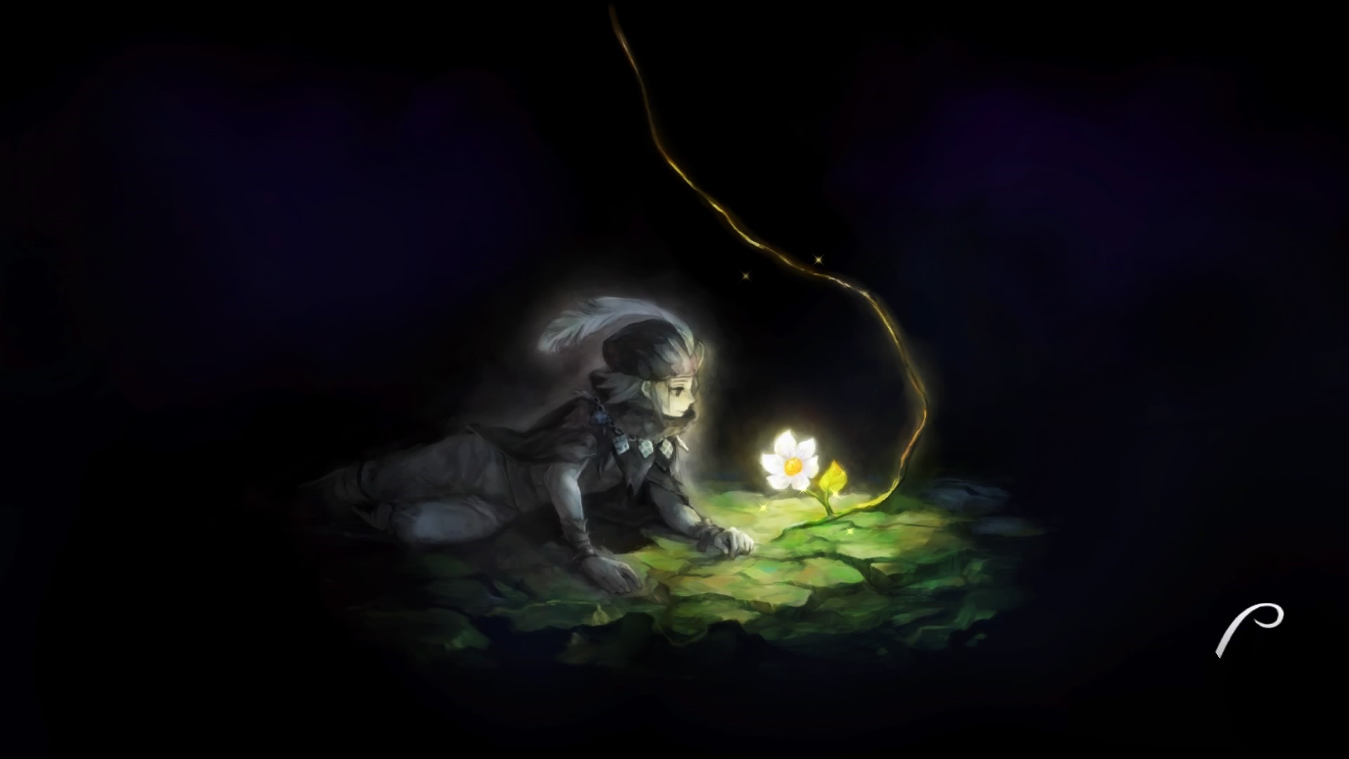 Girl with feather in hat and flower in Odin Sphere Leifthrasir HD Wallpaper
