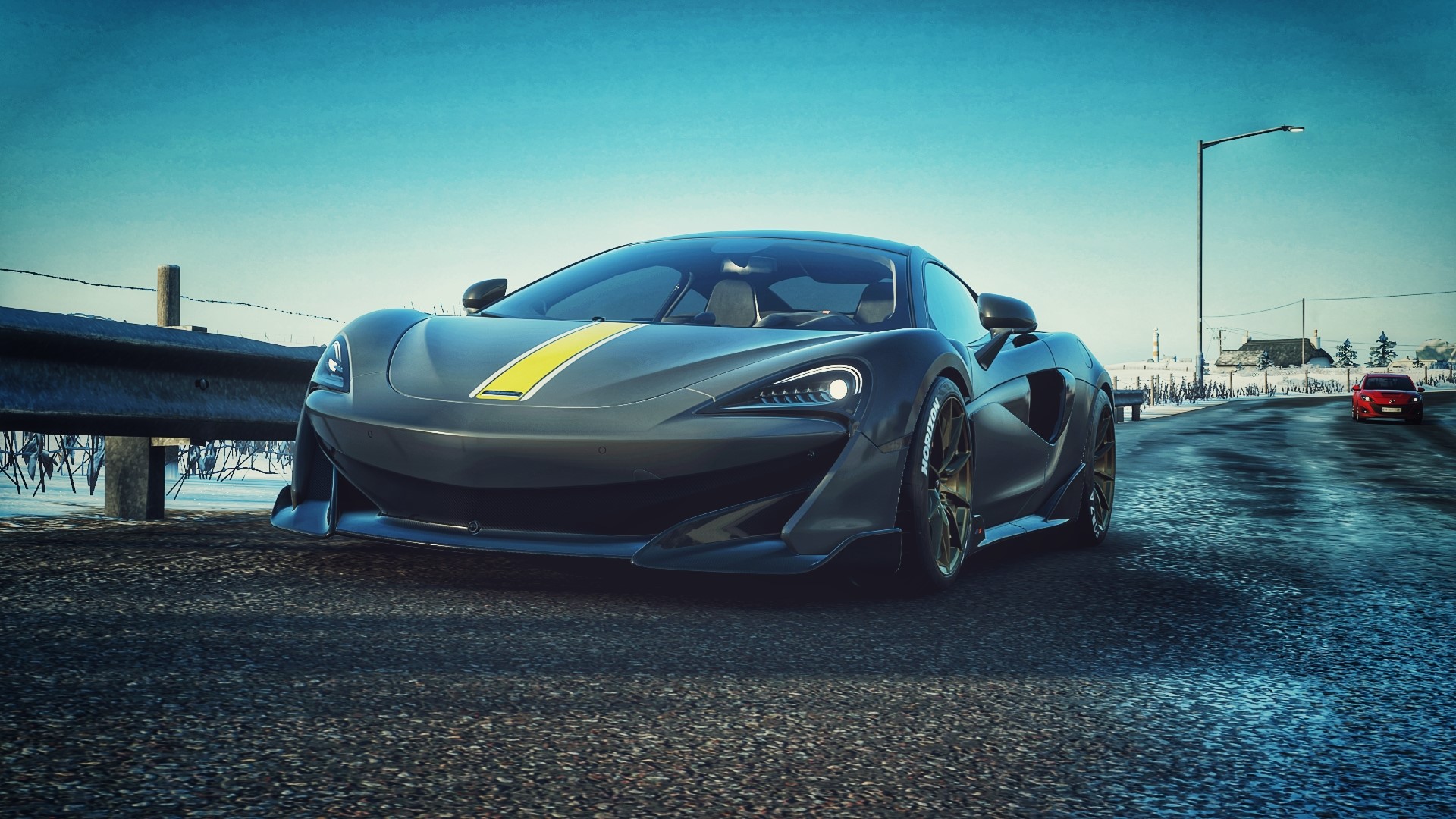 McLaren 600LT Vorsteiner in Forza Horizon 4 winter HD Wallpaper