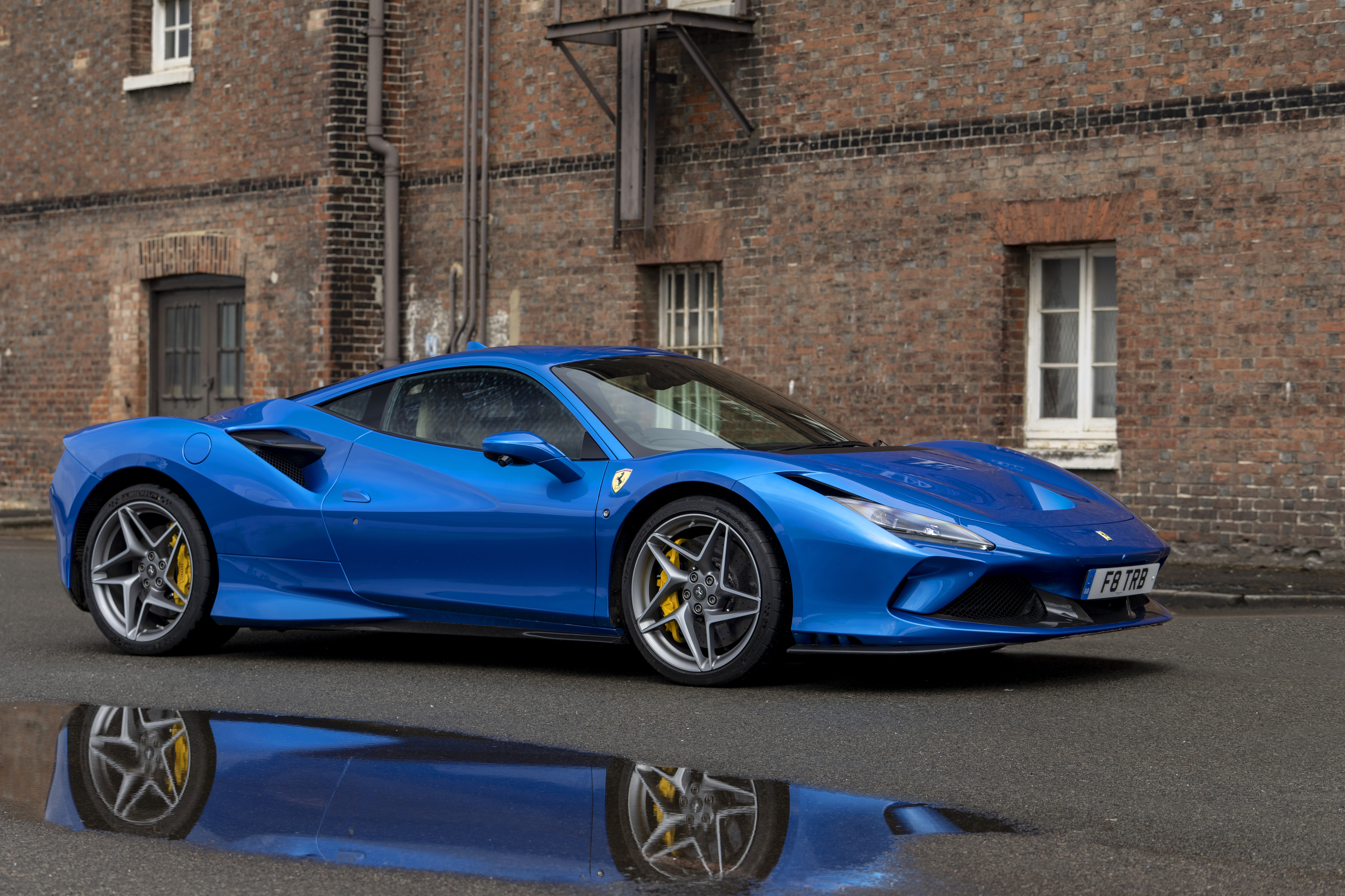 Ferrari F8 Tributo in Vibrant Blue HD Wallpaper