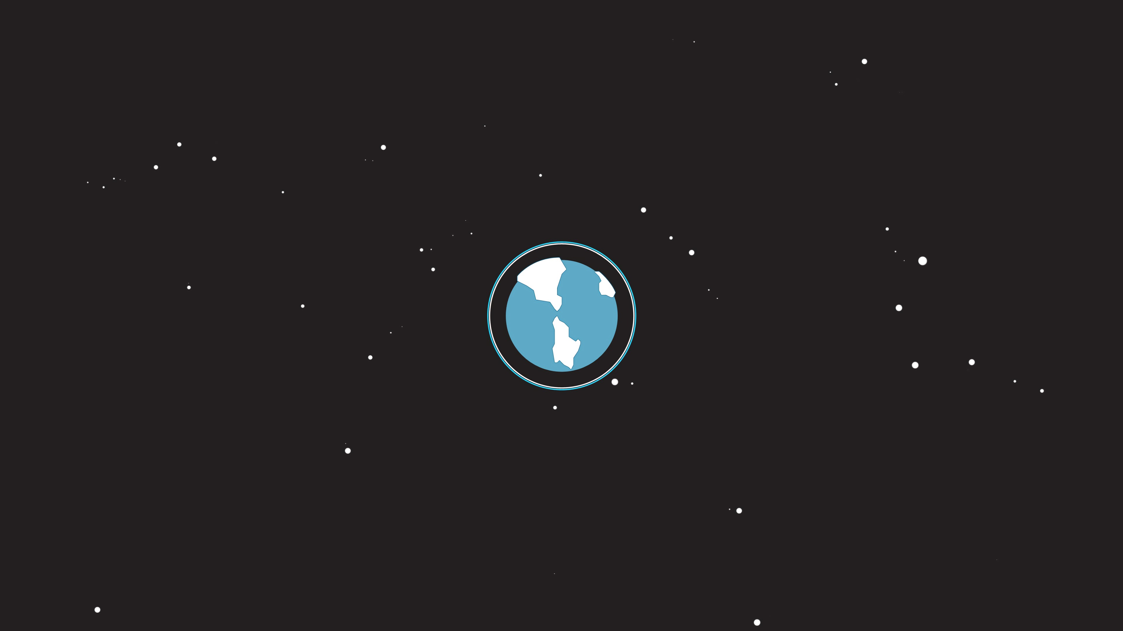 4K Earth in Space Minimalism HD Wallpaper