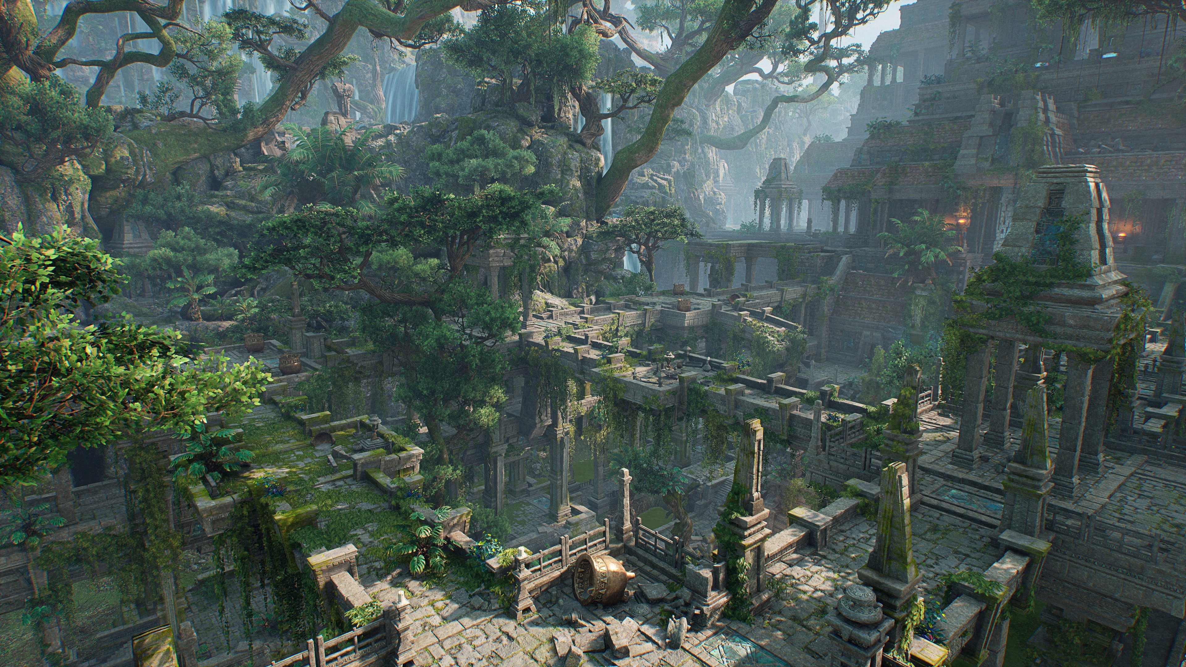 4K Outcast 2 Temple Ruins HD Wallpaper