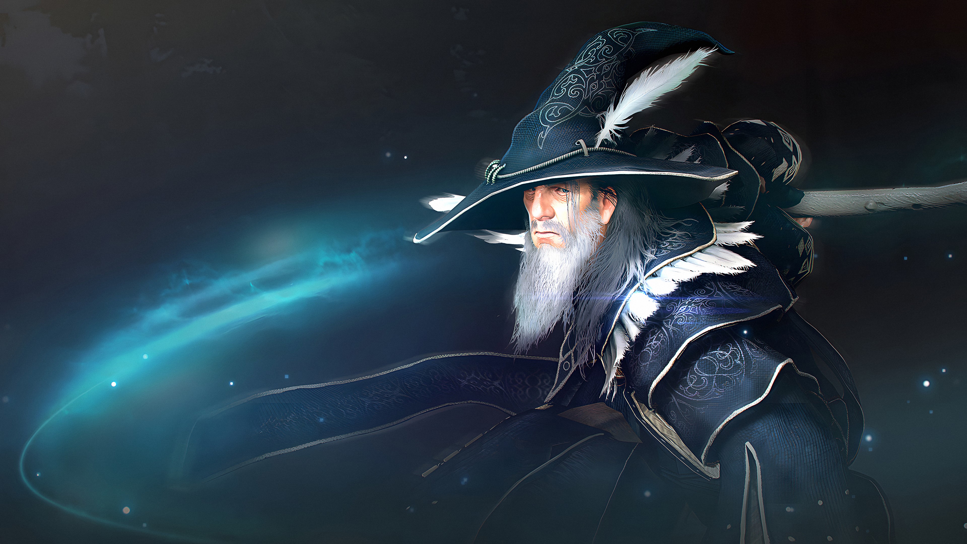 Wizard with staff from Black Desert Online HD Wallpaper