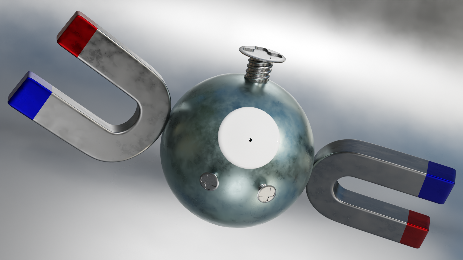 Magnemite from Pokémon with magnets HD Wallpaper