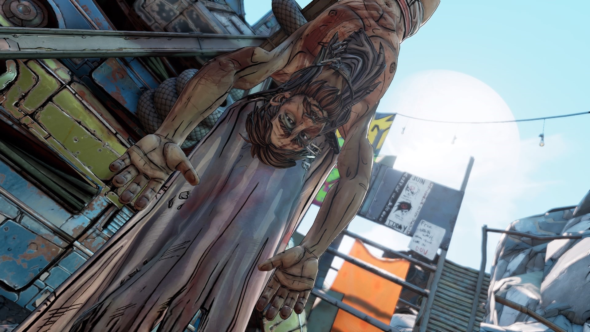 Borderlands 3 character hanging upside down HD Wallpaper