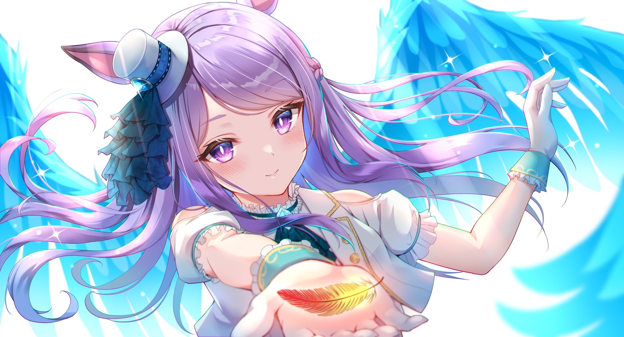 Mejiro McQueen from Uma Musume Pretty Derby with wings HD Wallpaper