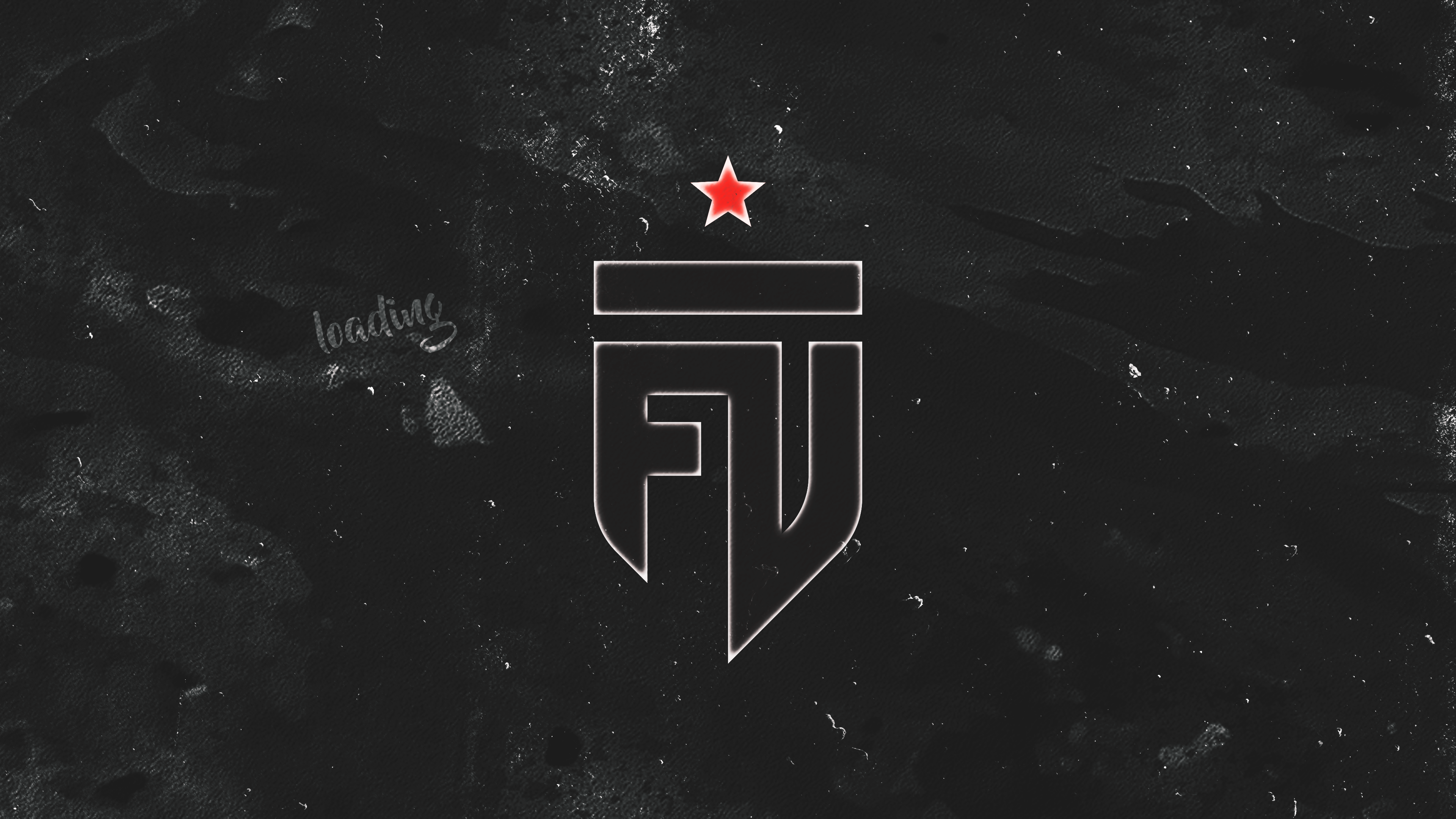 Futbolist e-sports team logo with red star HD Wallpaper