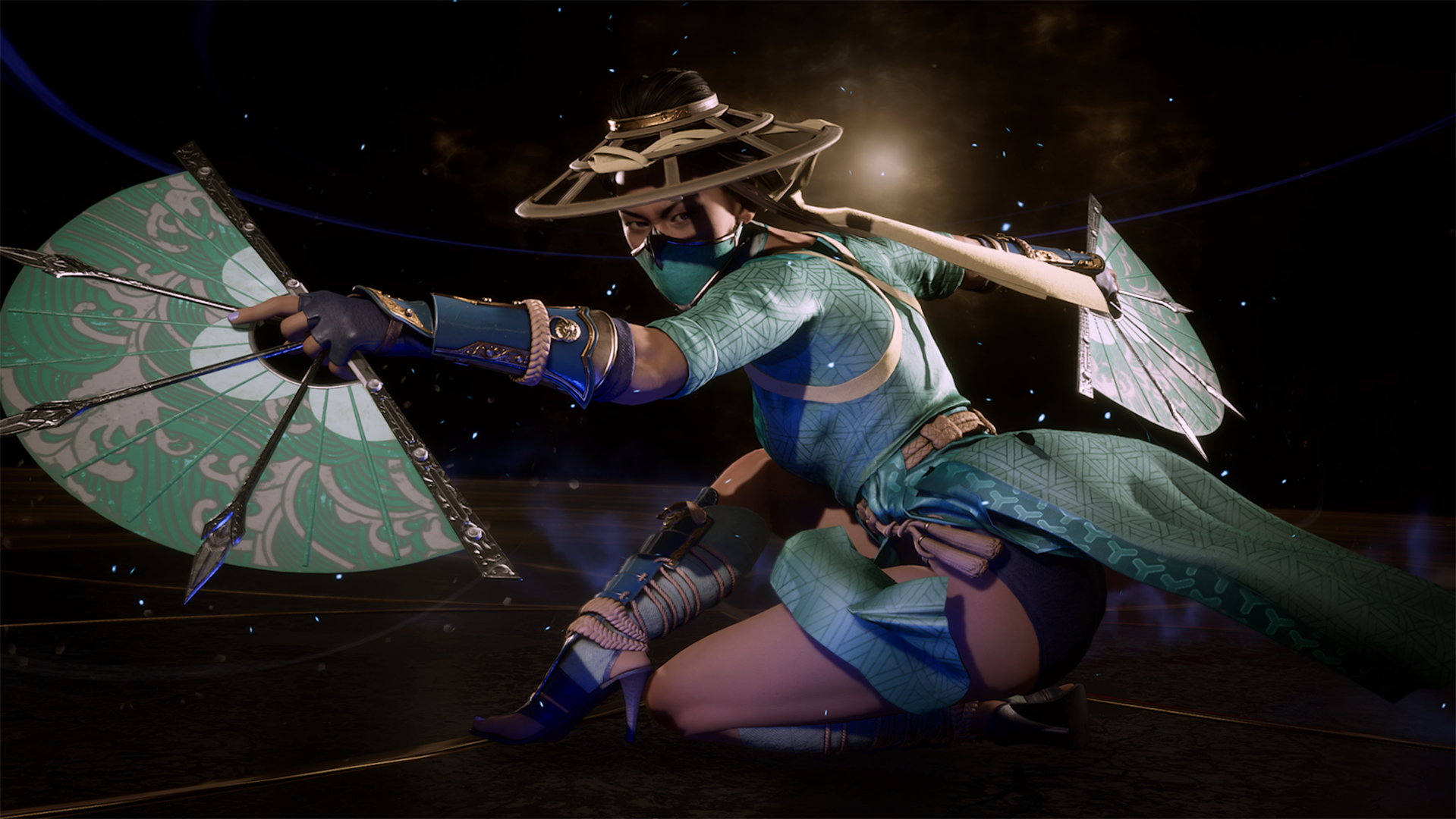 Kitana from Mortal Kombat 11 with fans HD Wallpaper