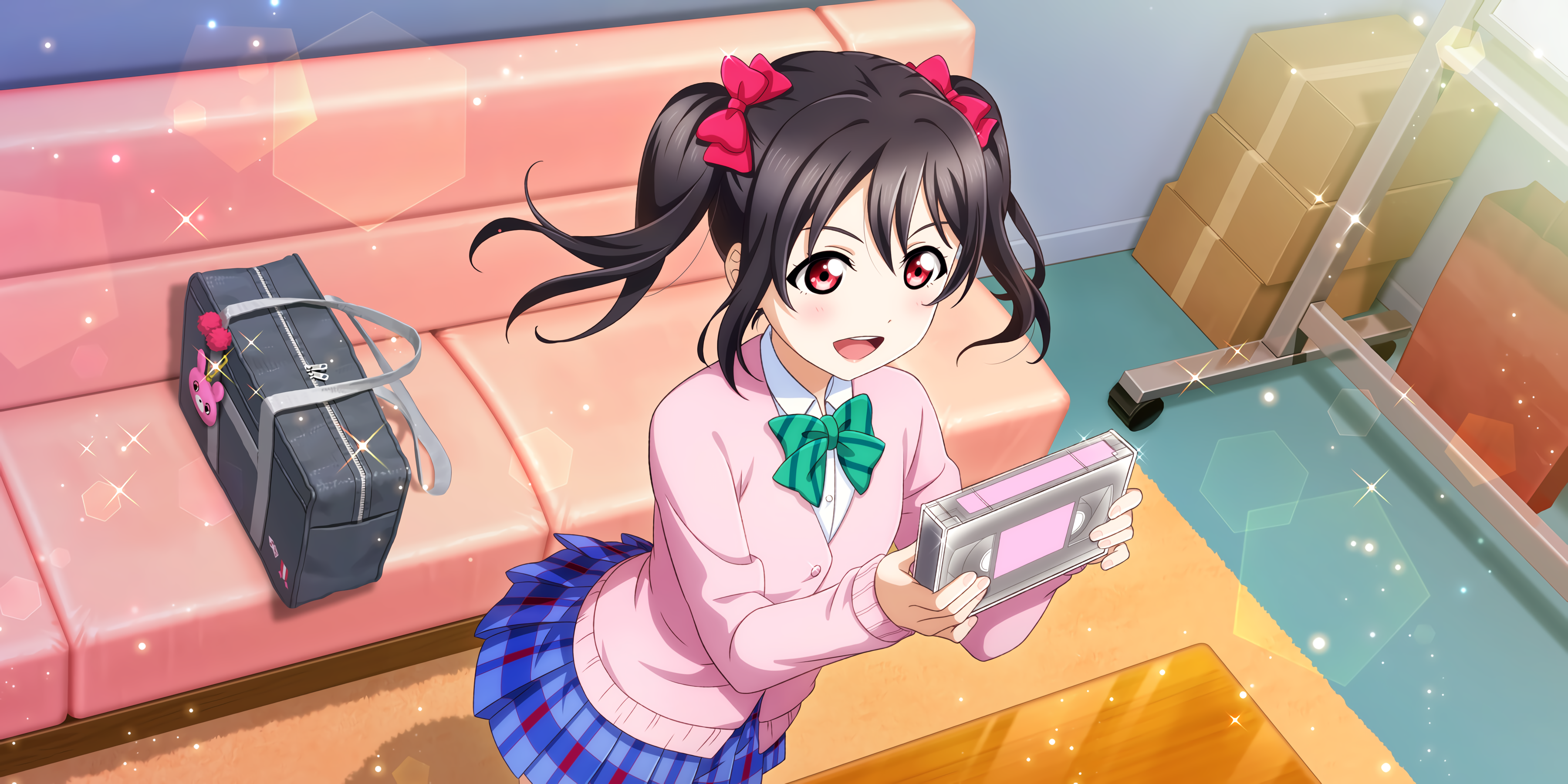 Nico Yazawa from Love Live! holding a game HD Wallpaper