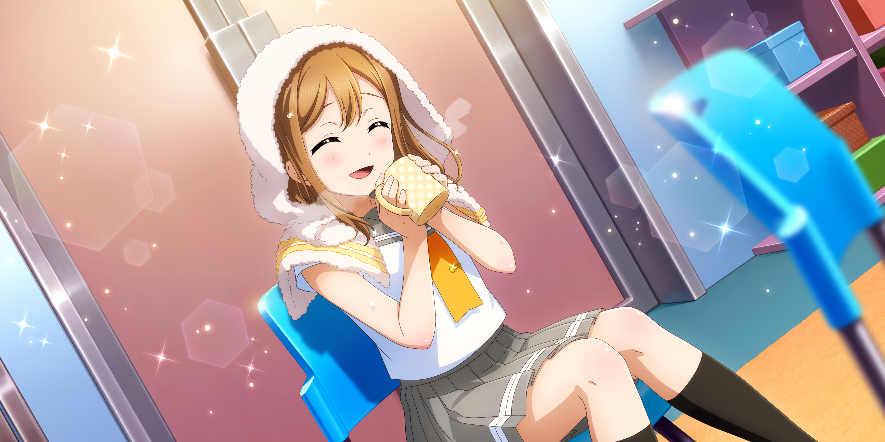 Kunikida Hanamaru from Love Live! Sunshine holding a mug HD Wallpaper
