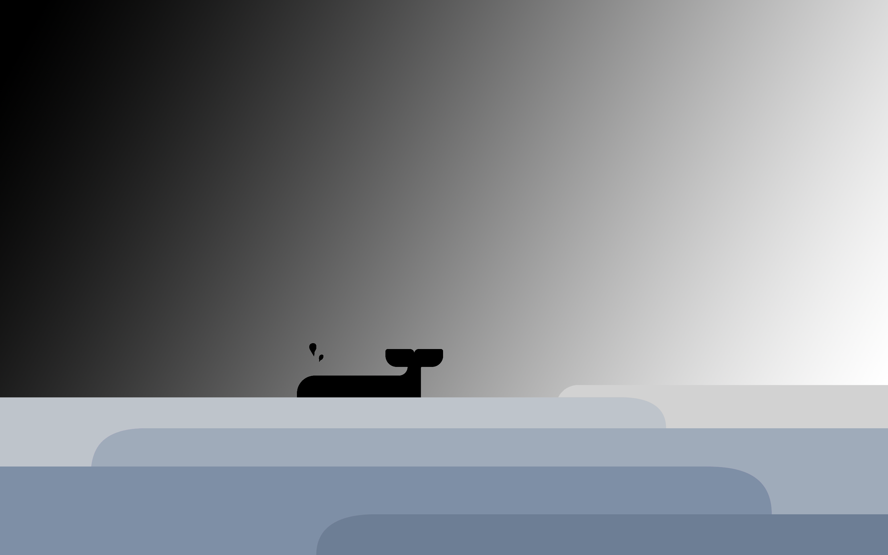 Minimalist whale blowing water HD Wallpaper