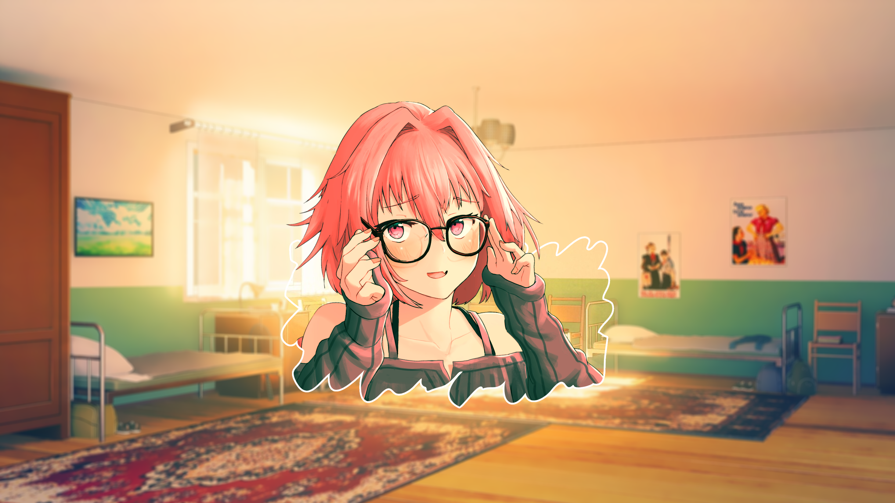 Astolfo from Fate/Apocrypha with glasses HD Wallpaper