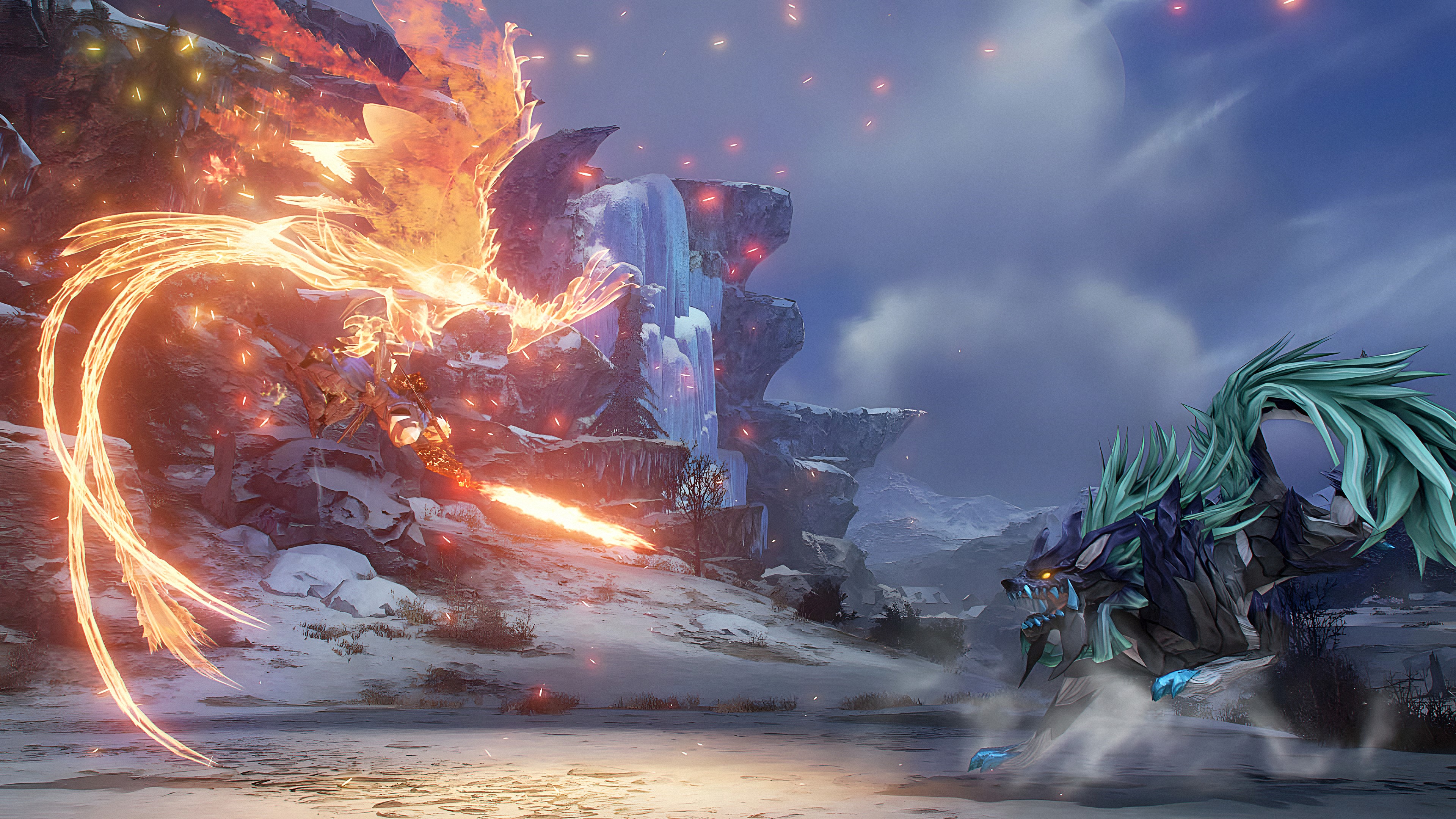 4K Tales of Arise: Alphen fights a dragon HD Wallpaper
