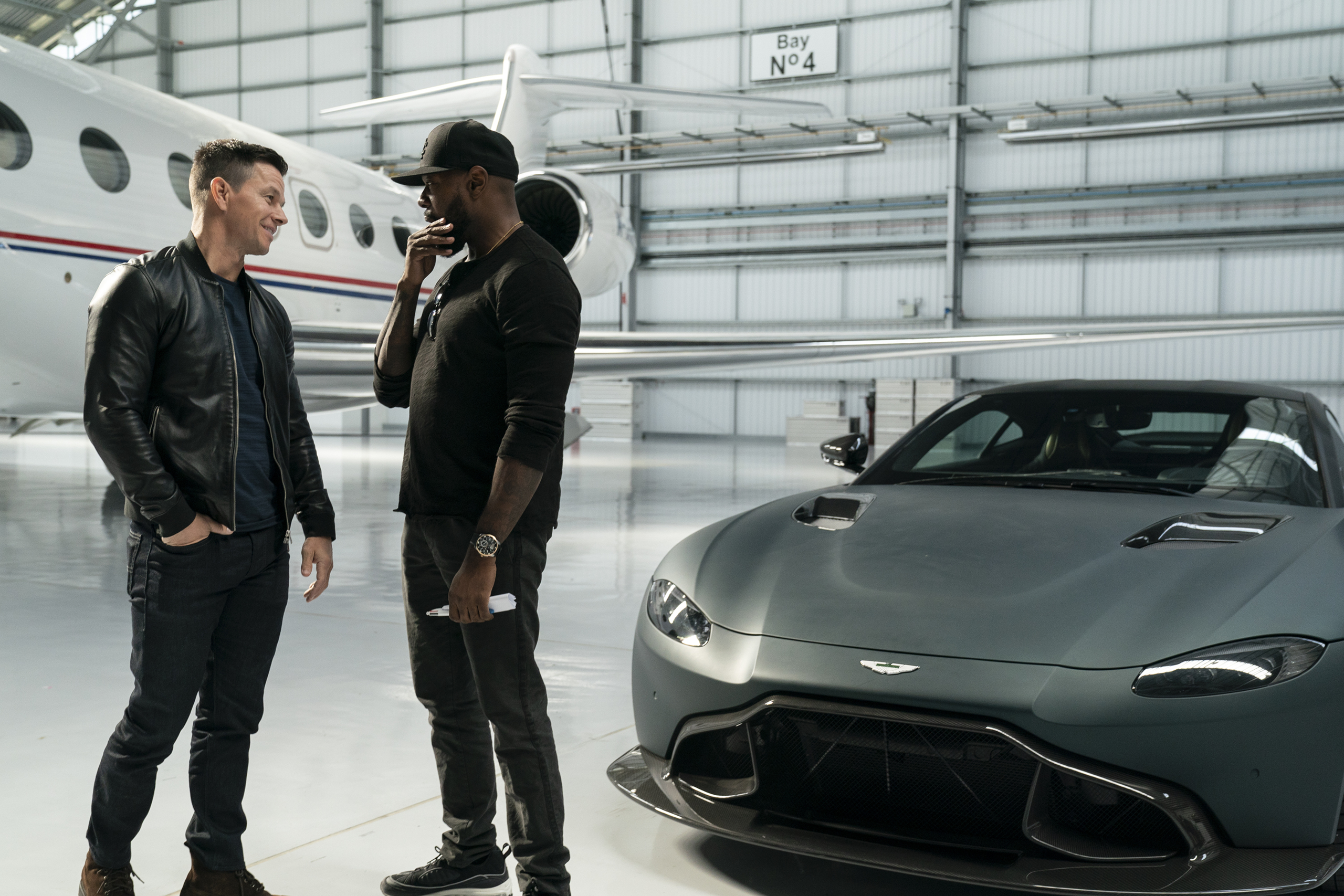 Mark Wahlberg and Antoine Fuqua in Infinite HD Wallpaper
