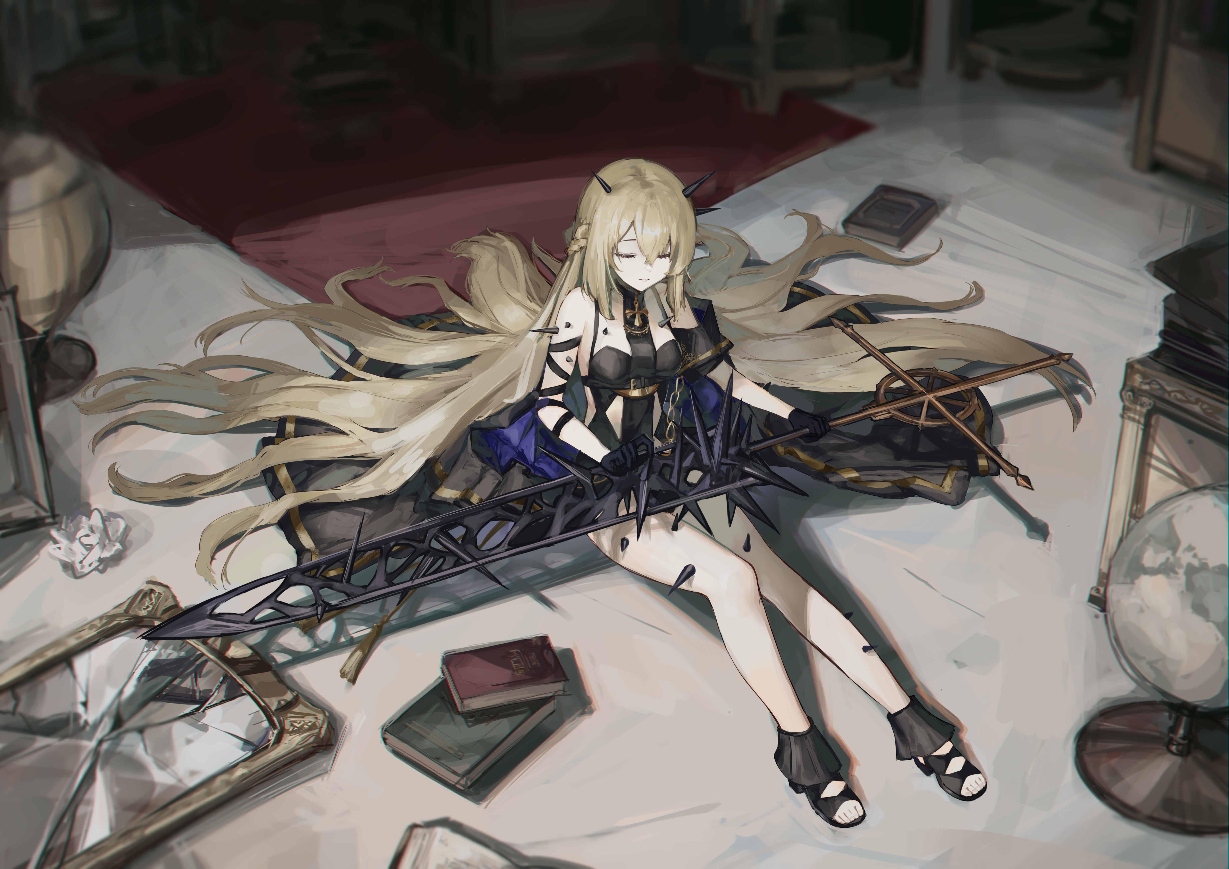 Nashidrop from Alchemy Stars with a weapon HD Wallpaper