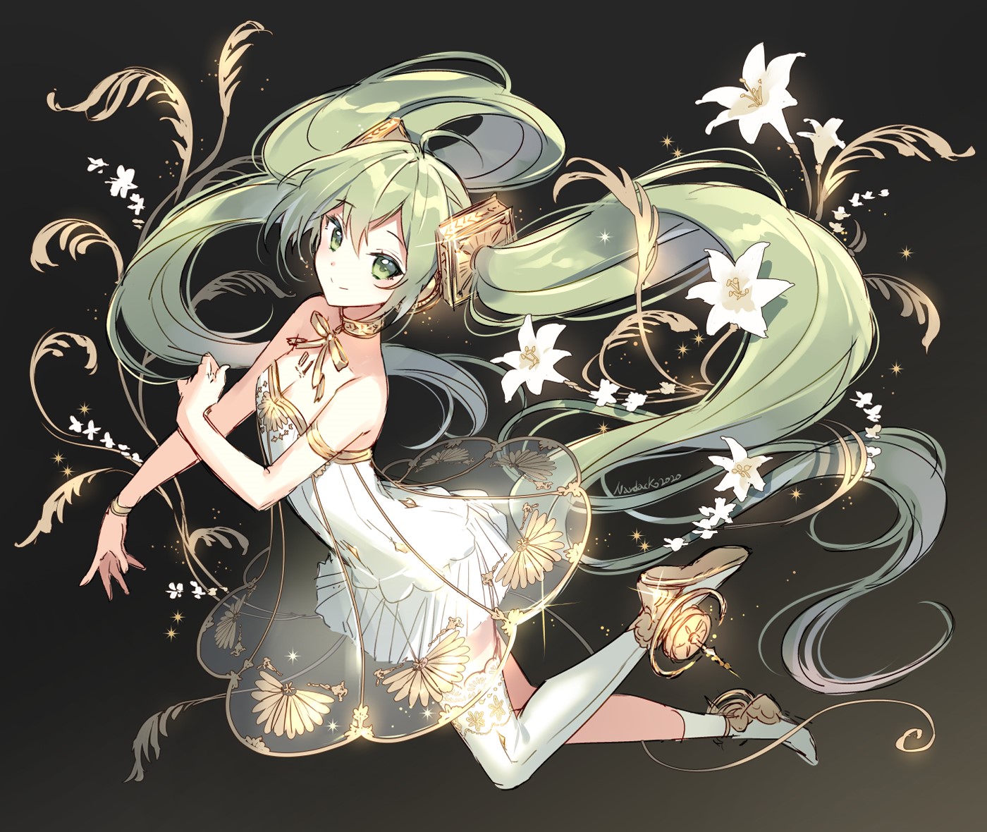 Hatsune Miku by Nardack HD Wallpaper