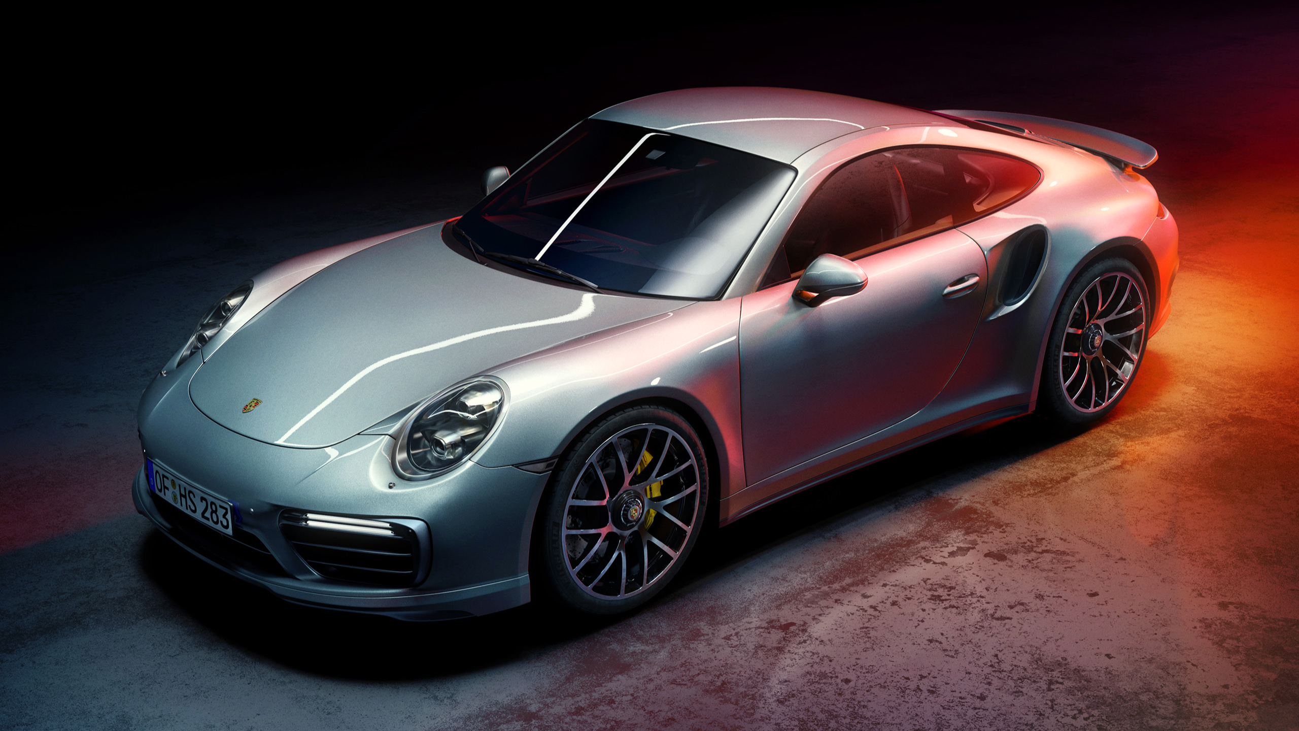 car, CGI, Porsche, Piotr Pyzia, Porsche  911 Turbo S HD Wallpaper