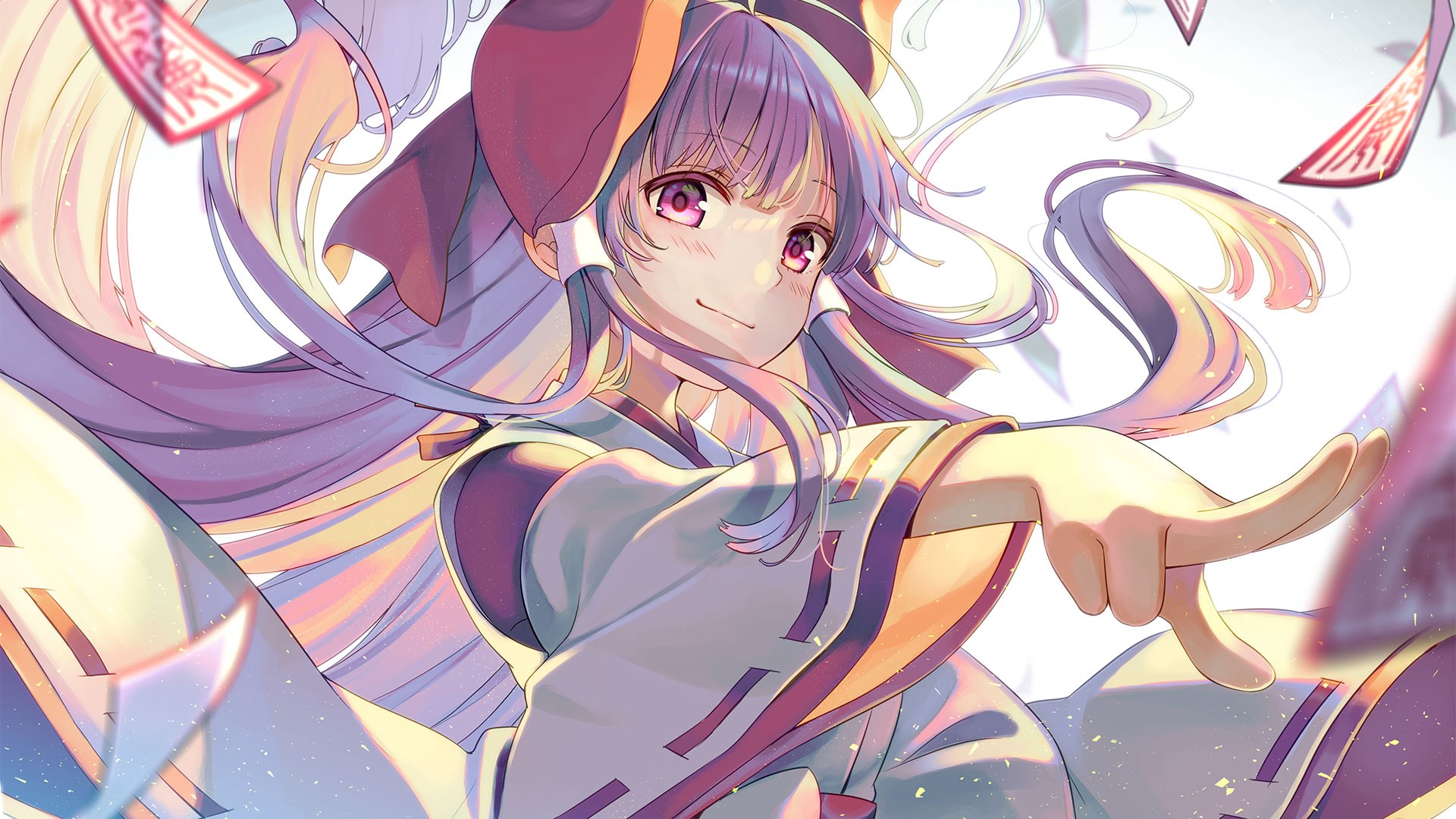 Touhou, Yuuka Nonoko, Hakurei Reimu, anime girls, anime HD Wallpaper